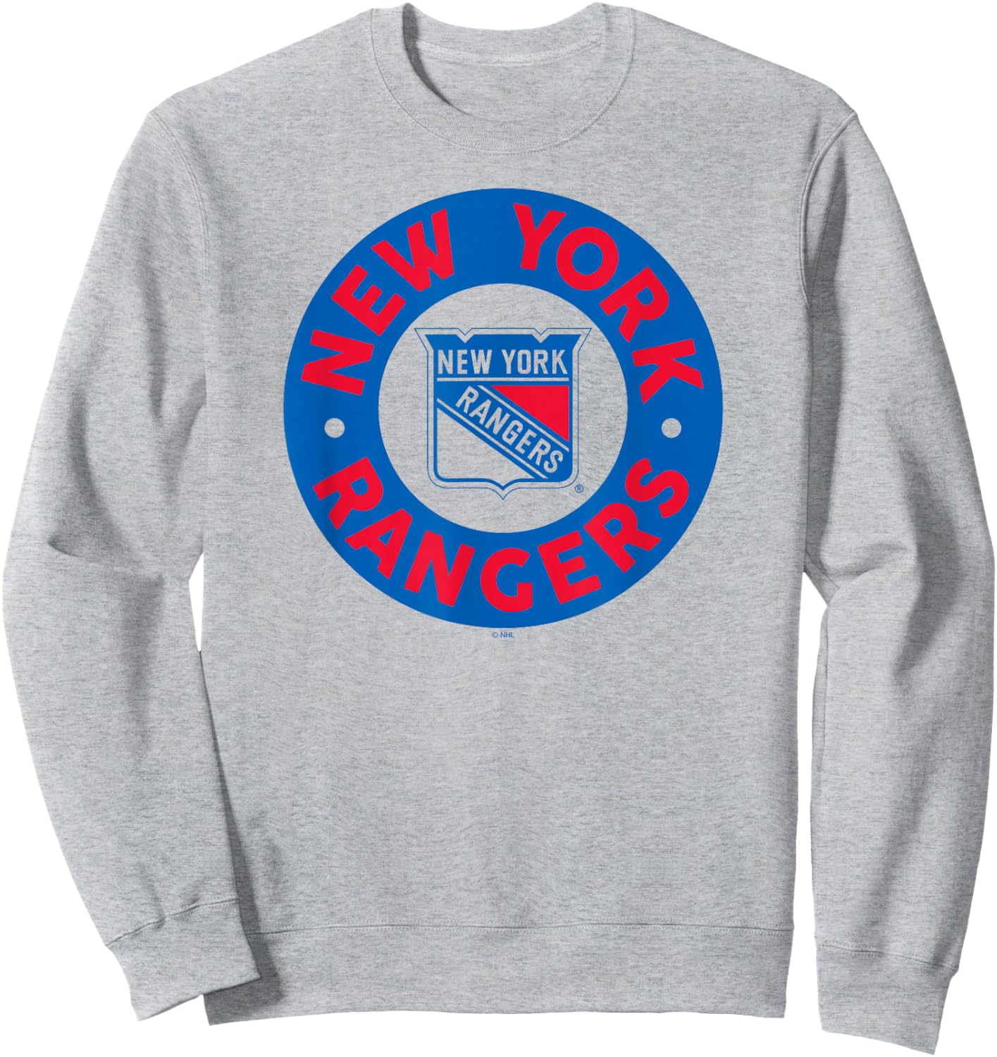New York Rangers Symbol White Officially Licensed Sweatshirt - Sweatshirt | Ash