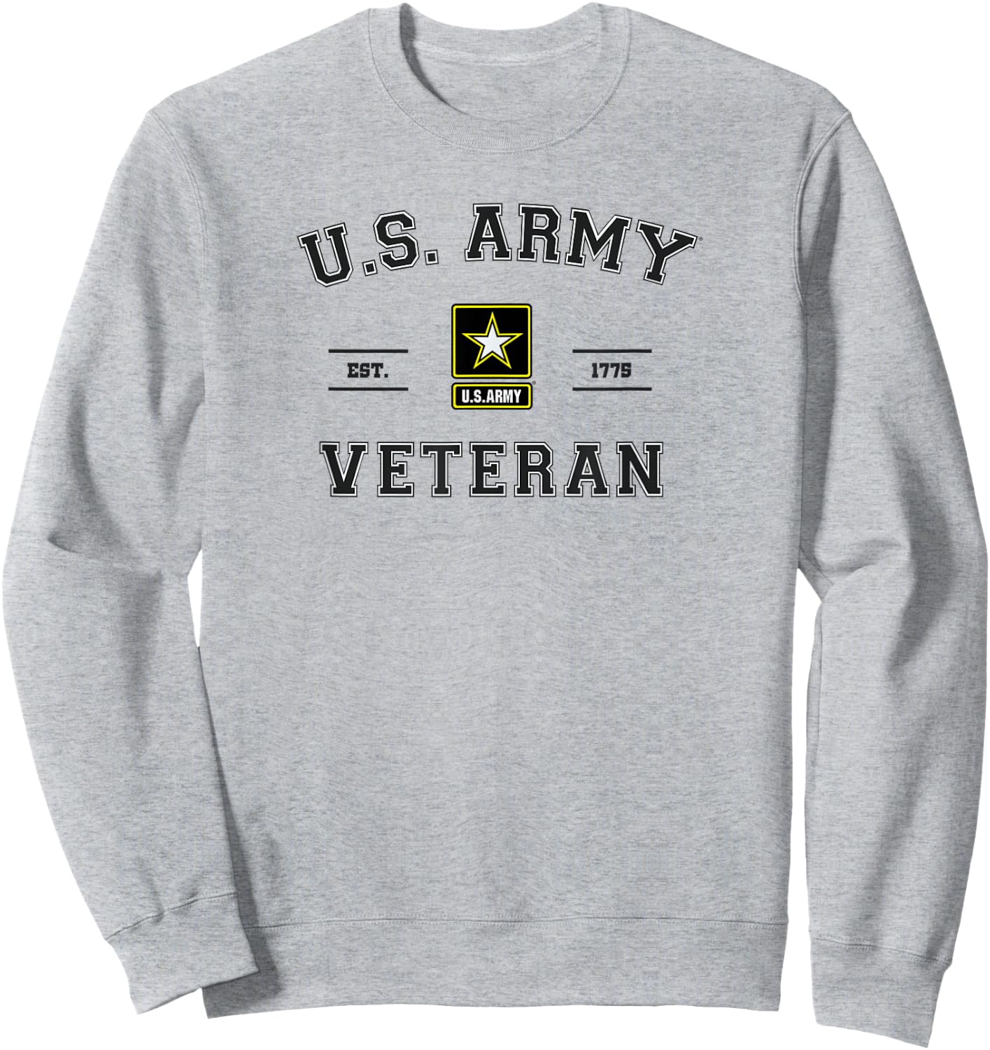 U.s. Army Est. 1775 Veteran Sweatshirt - Sweatshirt | Ash