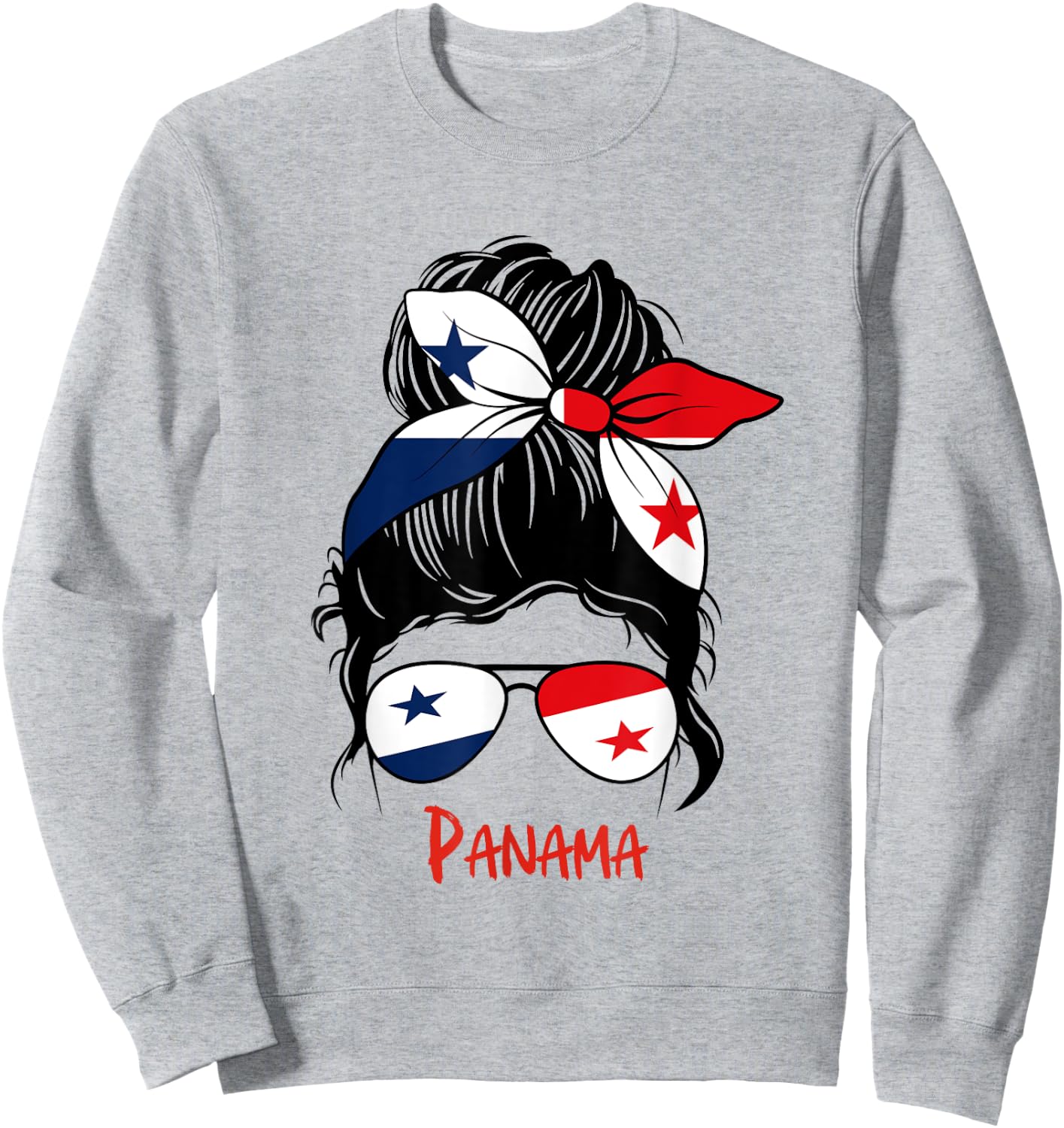 Panamanian Girl Panama Chica Panameña flag Sweatshirt - Sweatshirt | Ash