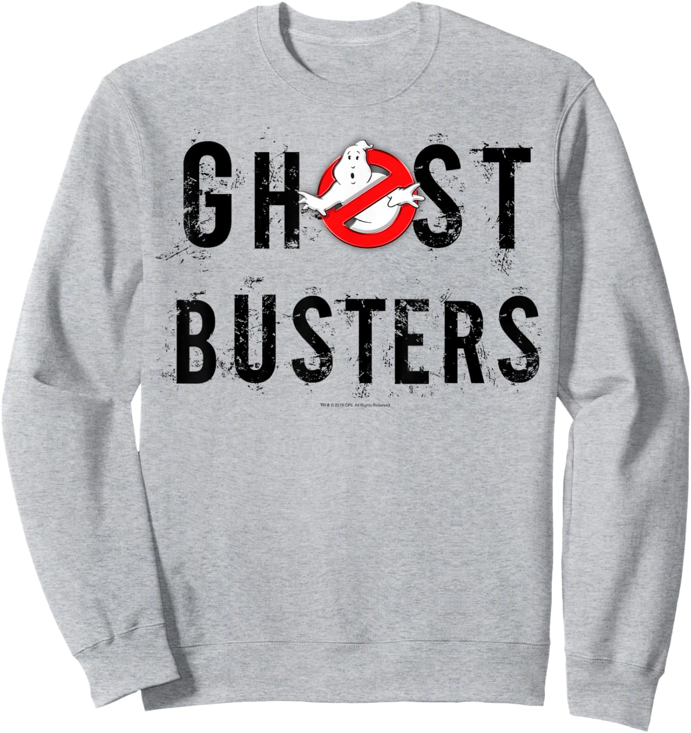 Ghostbusters Static Logo Text Sweatshirt - Sweatshirt | Ash