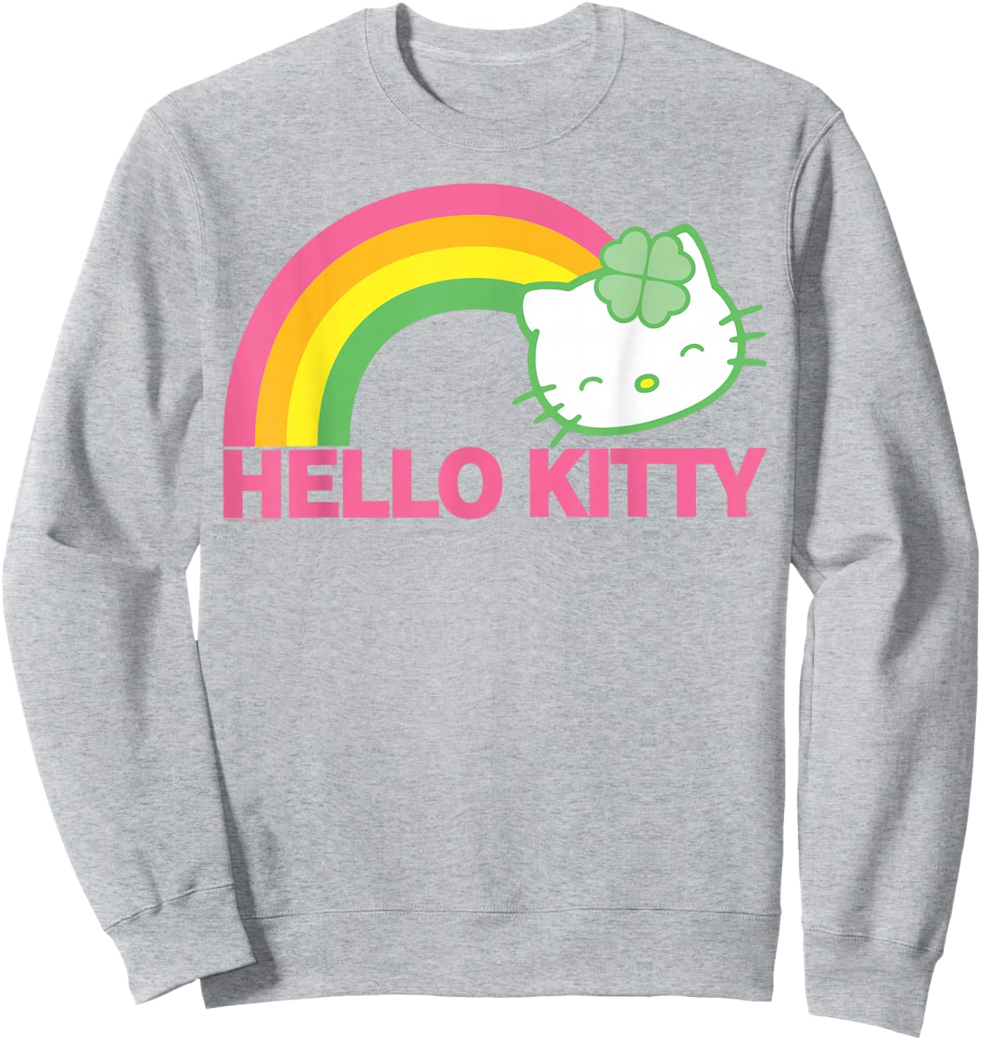 Hello Kitty St. Patrick's Rainbow Shirt Sweatshirt - Sweatshirt | Ash