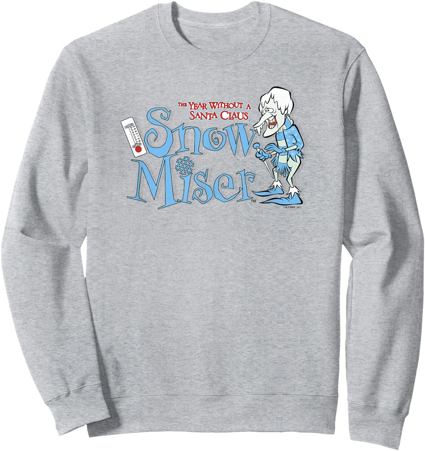 The Year Without A Santa Claus Snow Miser Logo Sweatshirt - Sweatshirt | Ash