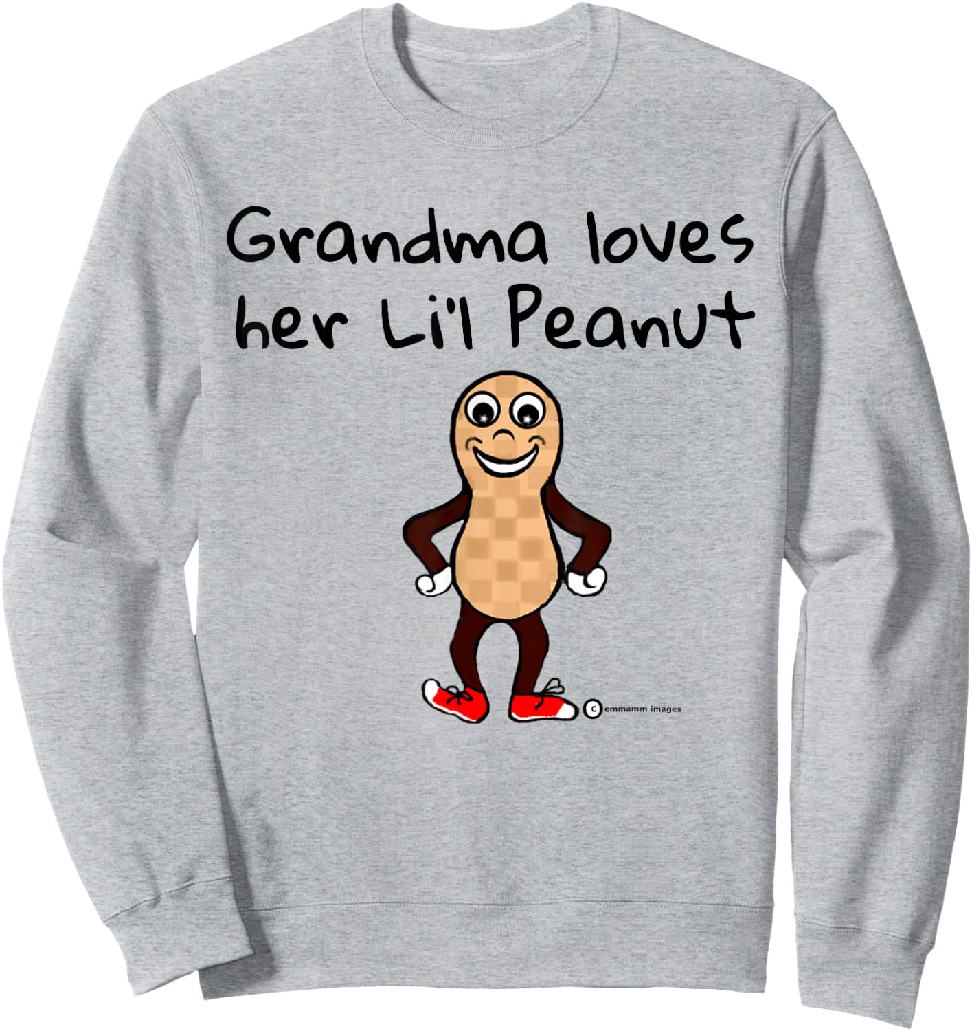 Peanut Grandma Cuddles her Cute Nutty Nut Lovers Sweatshirt - Sweatshirt | Ash