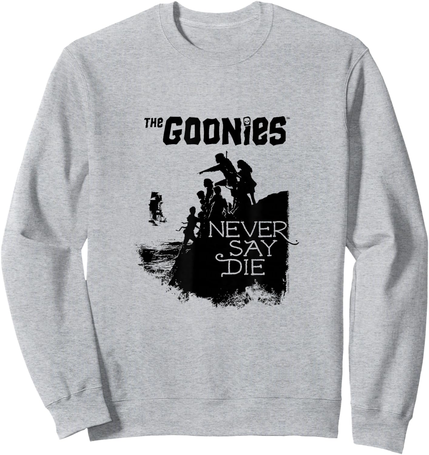 The Goonies Group Silhouette Coast Sweatshirt - Sweatshirt | Ash