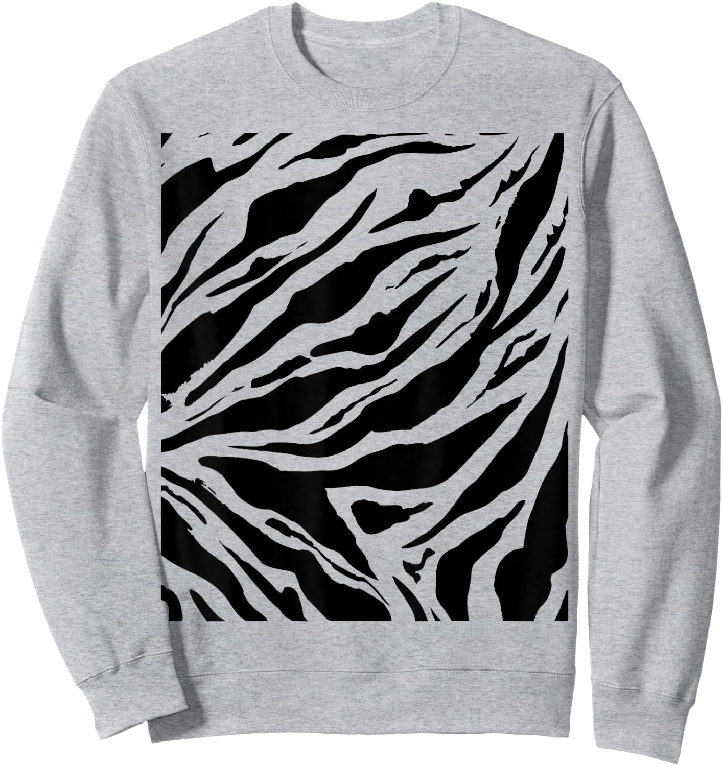 Tiger Print Tiger Stripes Halloween Costume Matching Group Sweatshirt - Sweatshirt | Ash