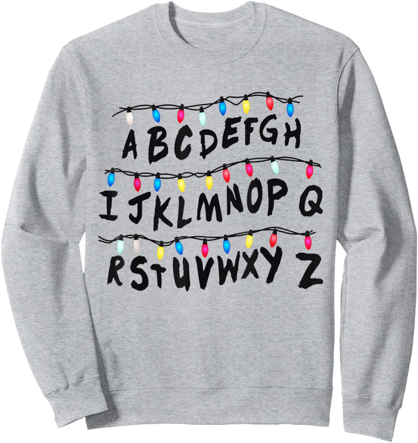 Alphabet Wall - Alphabet Halloween Costume Christmas Sweatshirt - Sweatshirt | Ash