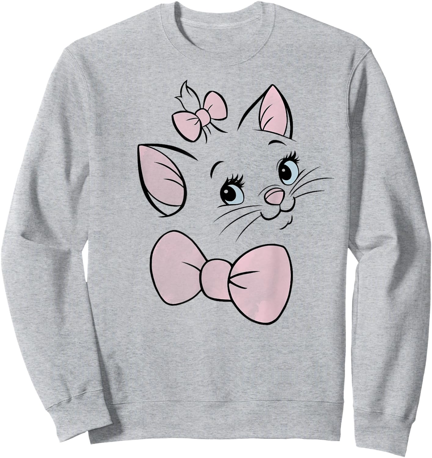 Disney The Aristocats Marie Large Face Sweatshirt - Sweatshirt | Ash