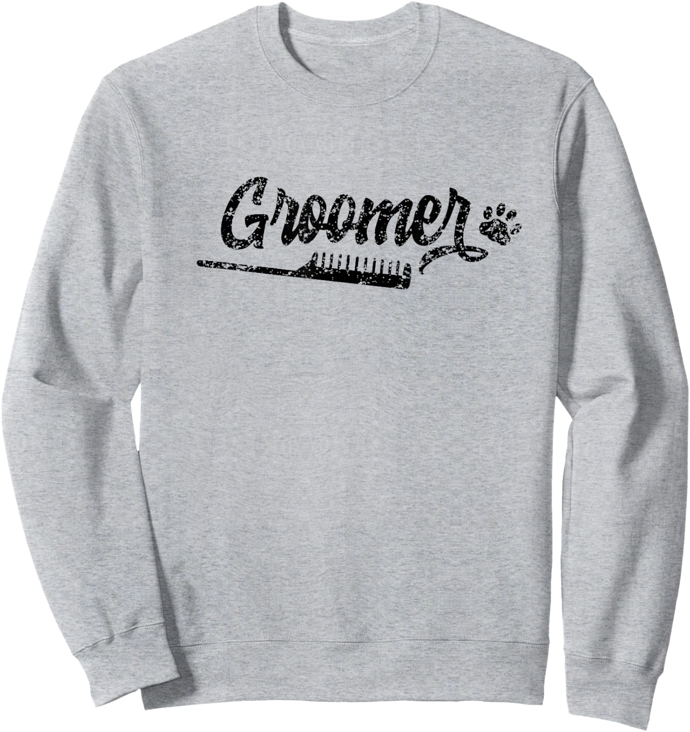 Groomer Grooming Salon Dog Animal Sweatshirt - Sweatshirt | Ash