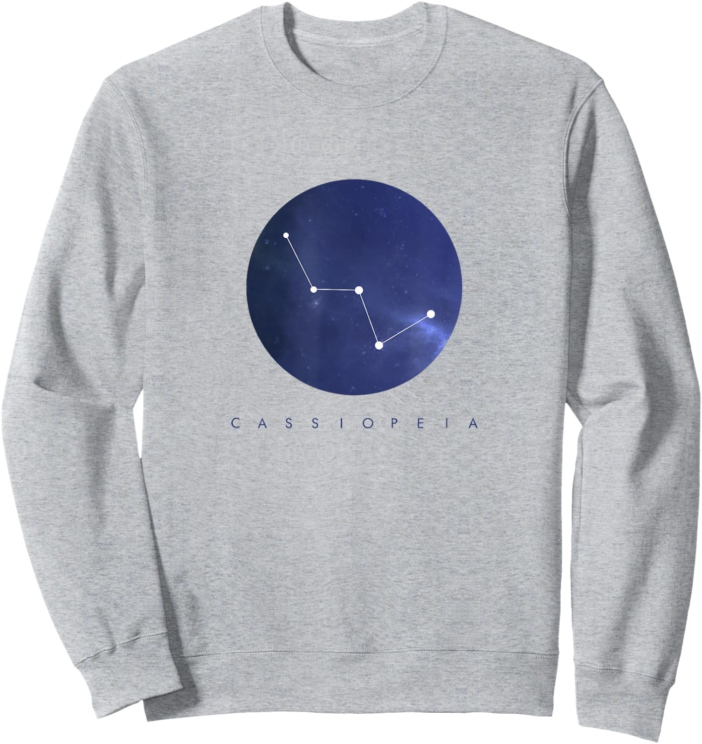 Cassiopeia Constellation - Astronomy Space Sweatshirt - Sweatshirt | Ash
