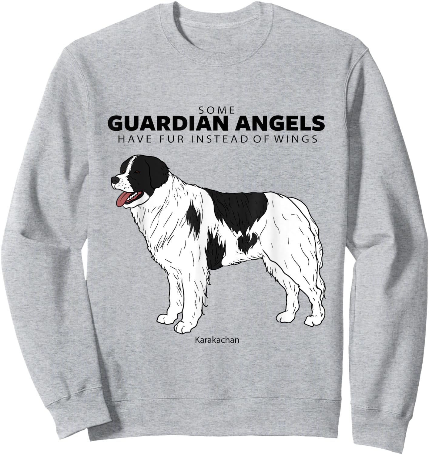 Karakachan Livestock Guardian Dog Guardian Angel With Fur Women Sweatshirt - Sweatshirt | Ash