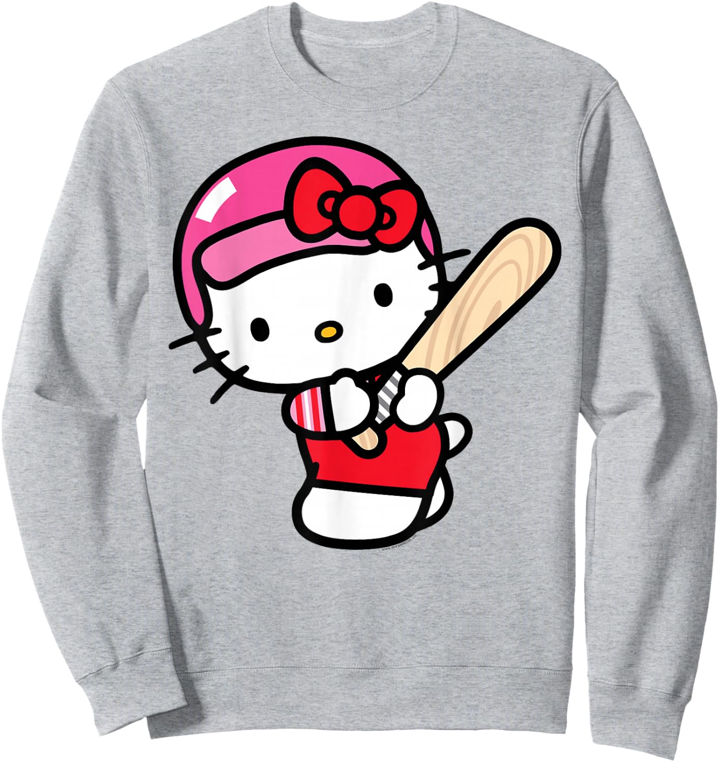 Hello Kitty Baseball Player Shirt Sweatshirt - Sweatshirt | Ash