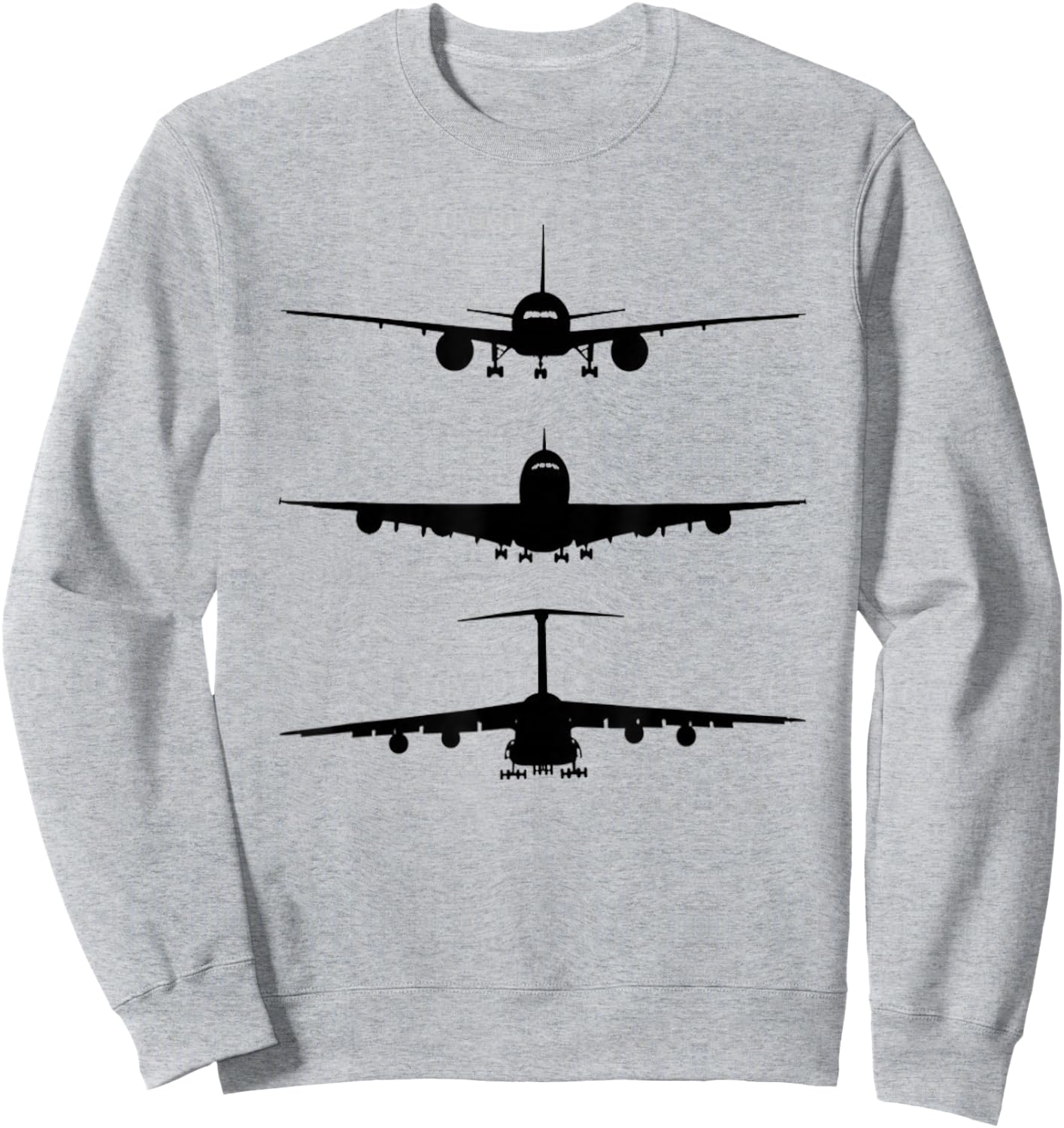 Airplane shirt, pilot shirt, pilot aviation, airplane Sweatshirt - Sweatshirt | Ash