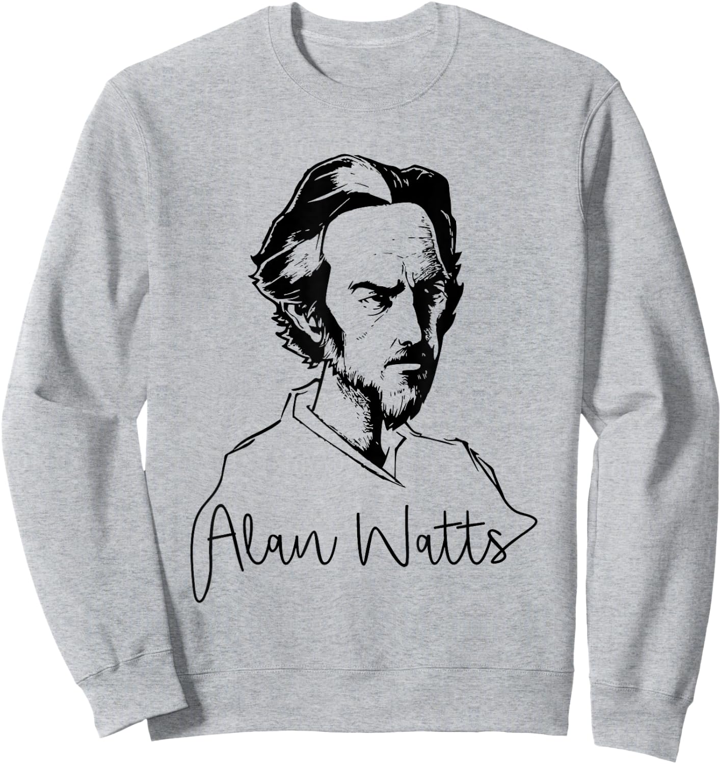Zen Buddhist Philosopher Alan Watts Sweatshirt - Sweatshirt | Ash