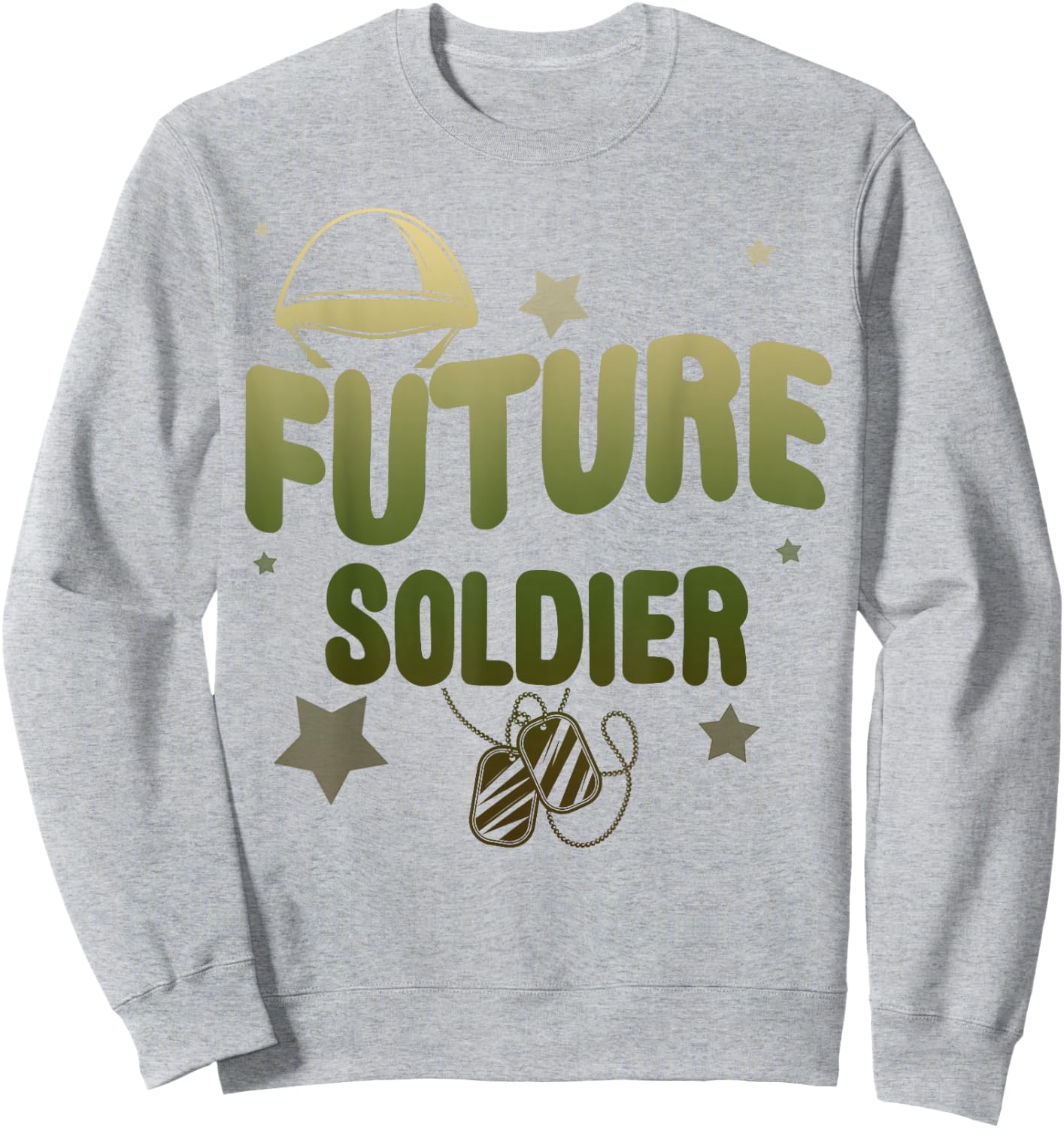 Future Soldier Family Cool Military Kids Army Boy Birthday Sweatshirt - Sweatshirt | Ash