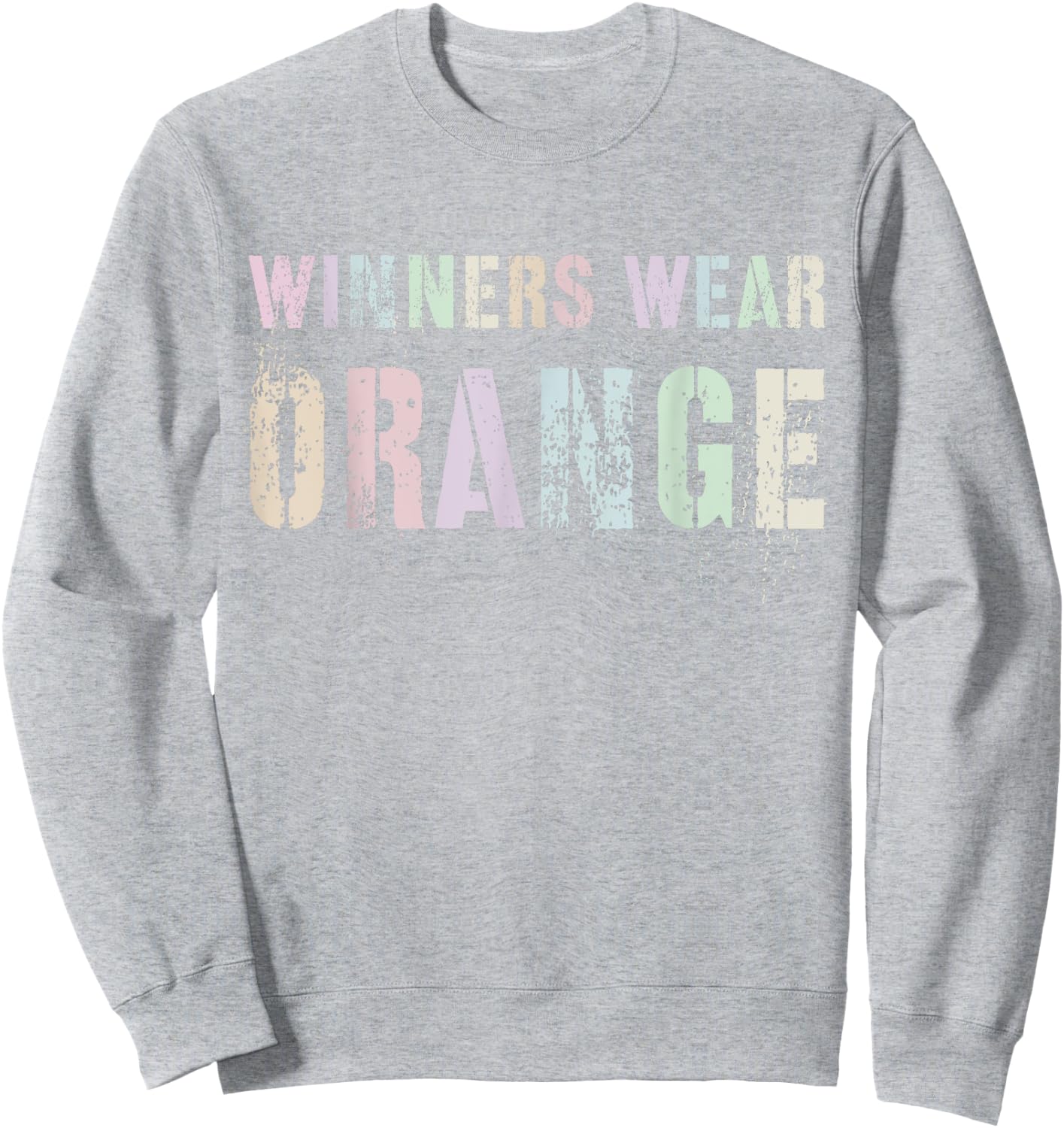 WINNERS WEAR ORANGE Summer Camp Team Color War Game Event Women Kids Sweatshirt - Sweatshirt | Ash