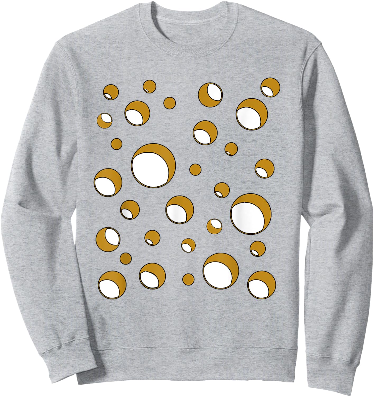 Cheese Costume Swiss Gouda Brie Cheddar Halloween Matching Sweatshirt - Sweatshirt | Ash