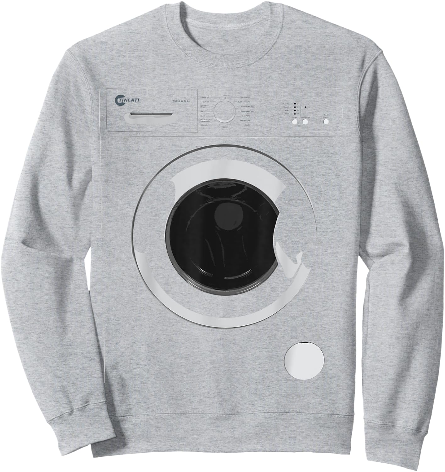 Washing Machine Costume Funny Tech Designs for Halloween Sweatshirt - Sweatshirt | Ash