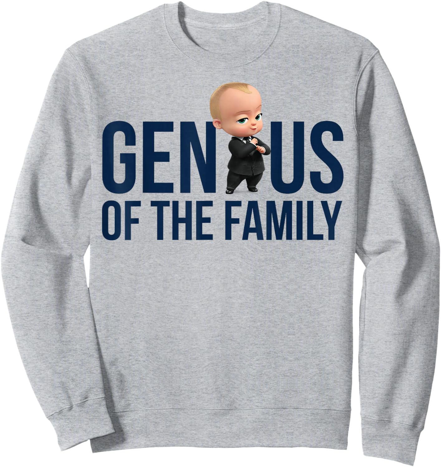 The Boss Baby Genius Of The Family Sweatshirt - Sweatshirt | Ash