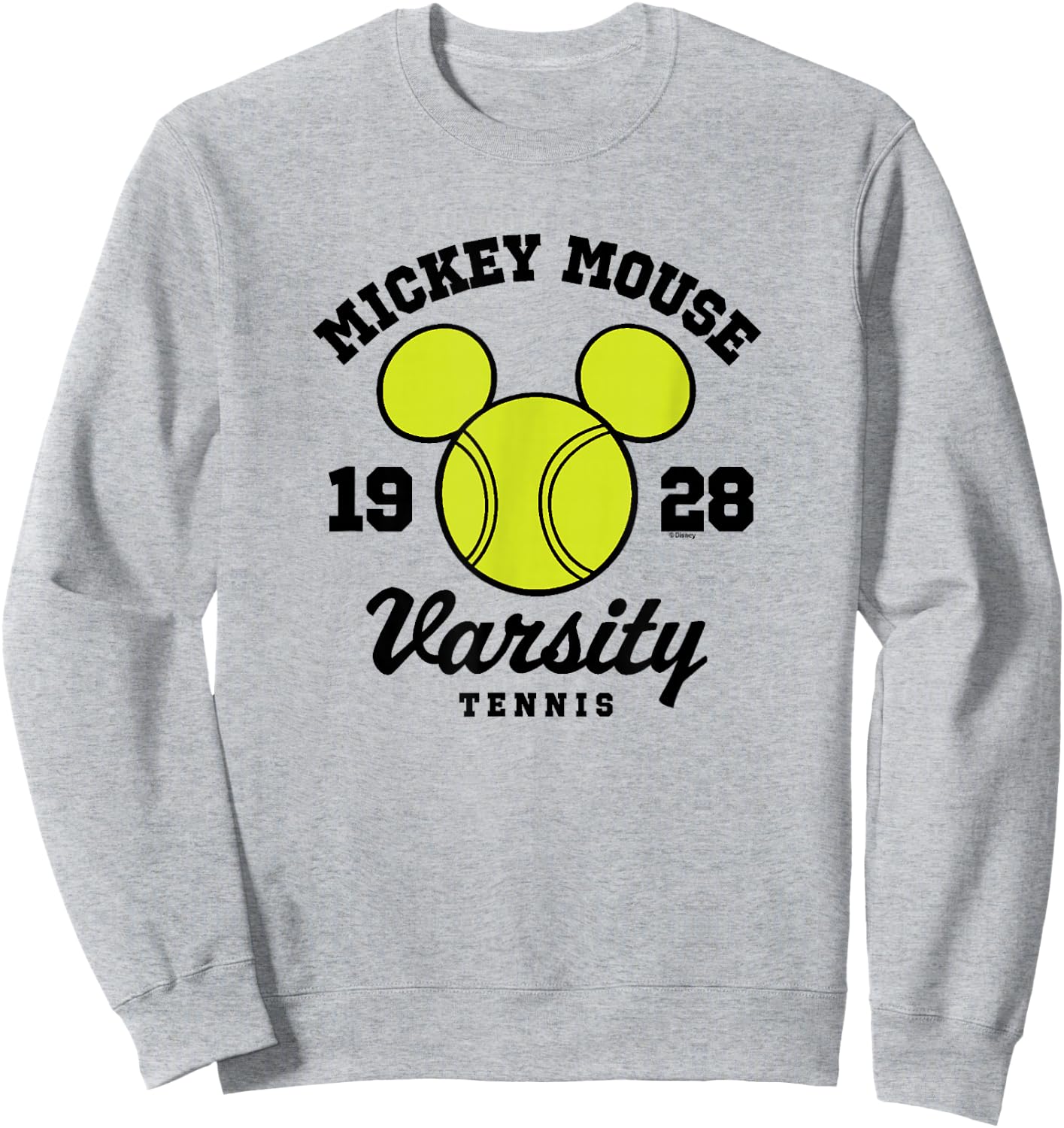 Disney - Mickey Varsity Tennis 1928 Sweatshirt - Sweatshirt | Ash