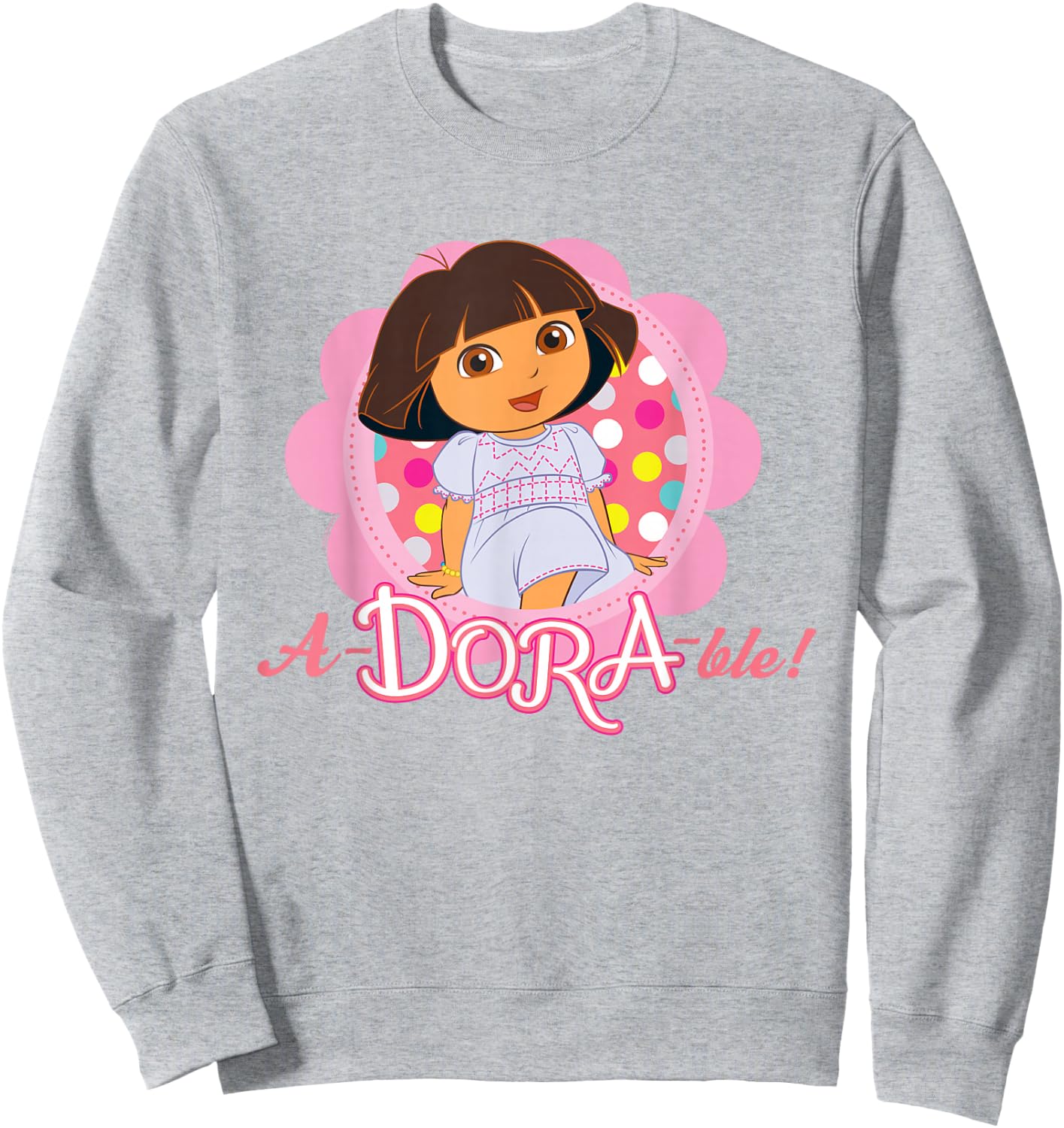 Dora The Explorer A-Dora-ble! Sweatshirt - Sweatshirt | Ash