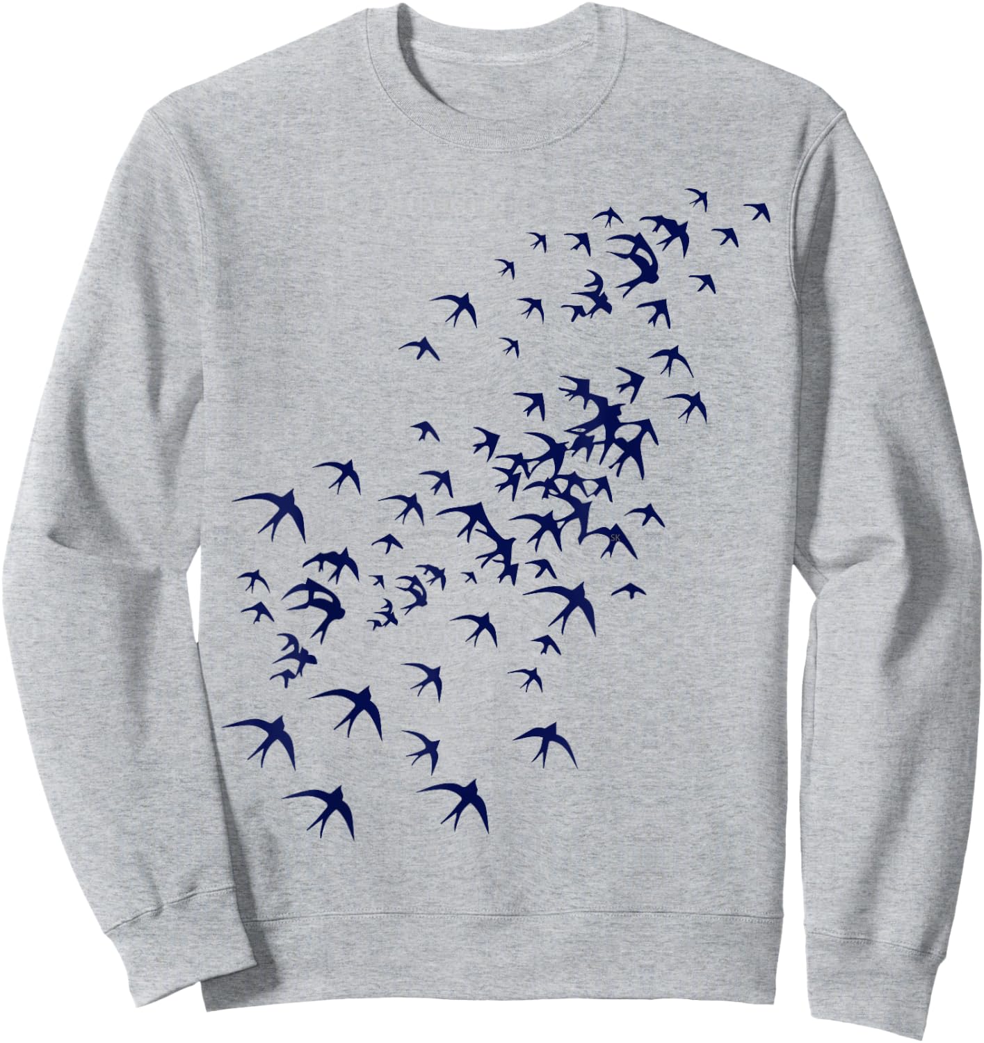 Swarm of Swallows Flying - Flock of Birds for Nature Lovers Sweatshirt - Sweatshirt | Ash