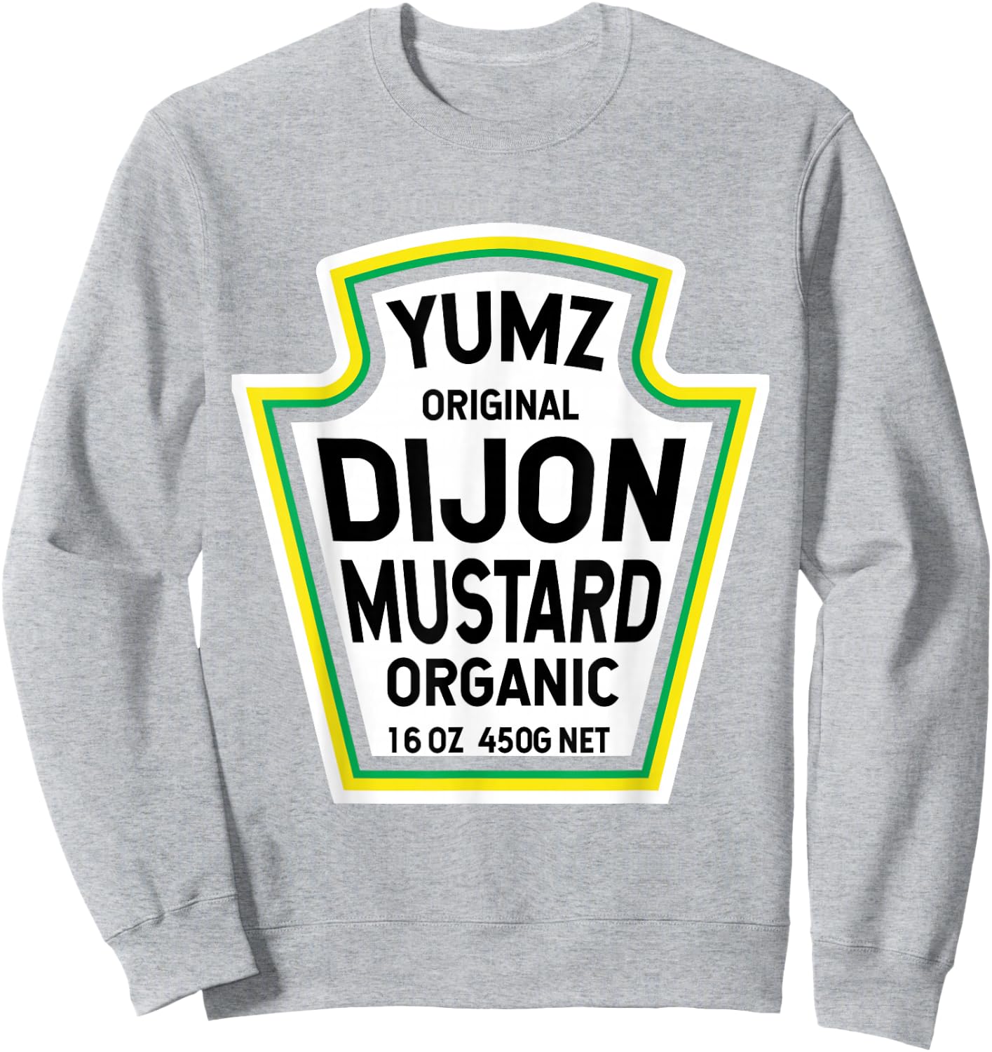 Dijon Mustard Easy Halloween Costume Matching Group Couples Sweatshirt - Sweatshirt | Ash