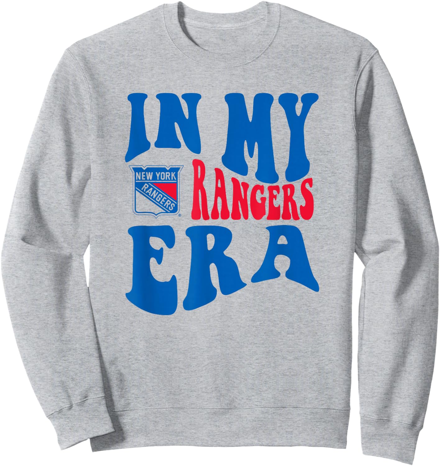 New York Rangers Era White Officially Licensed Sweatshirt - Sweatshirt | Ash