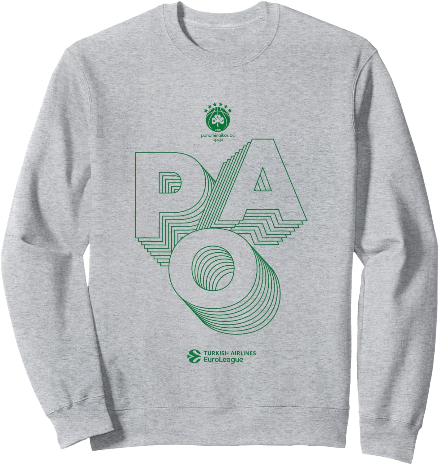 Panathinaikos Collection Green Logo Sweatshirt - Sweatshirt | Ash