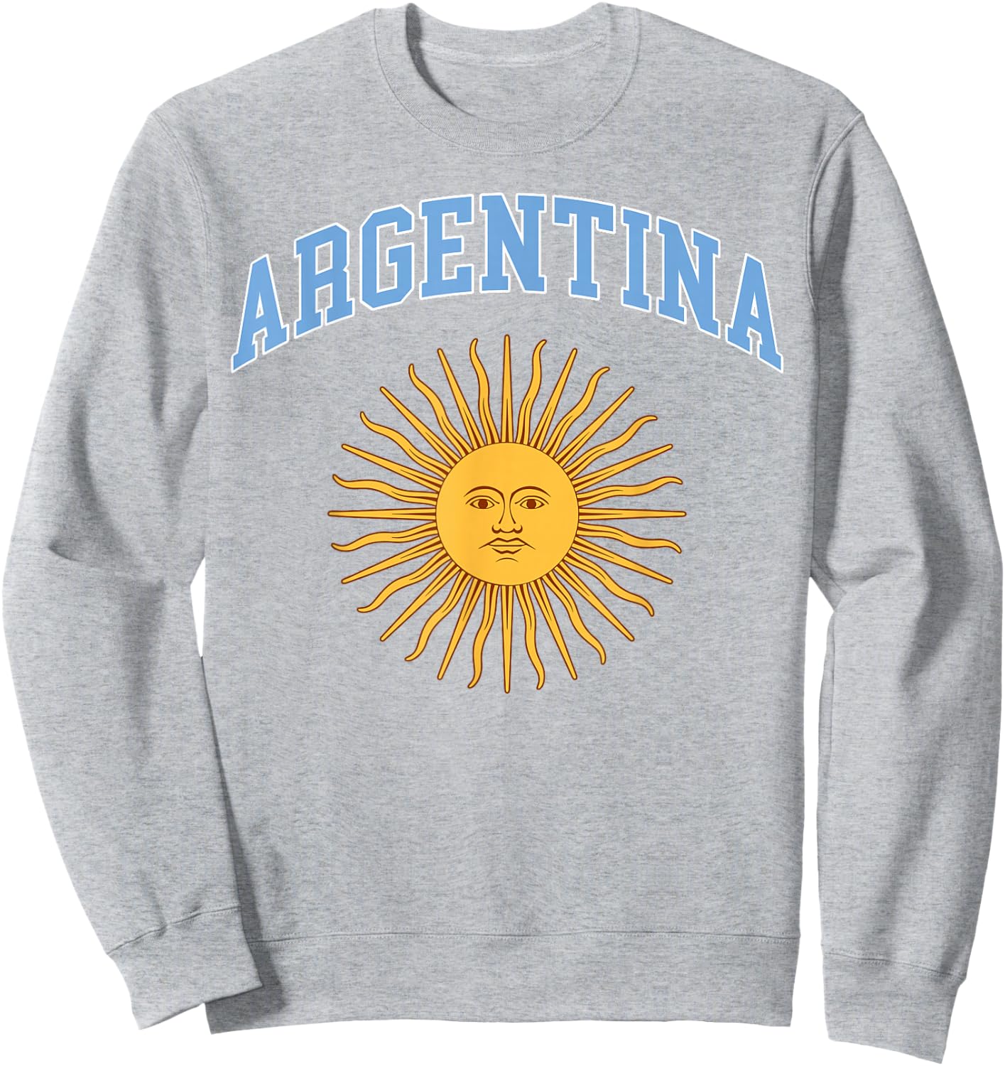Sol De Mayo Argentina Flag Argentina Pride Design Sweatshirt - Sweatshirt | Ash