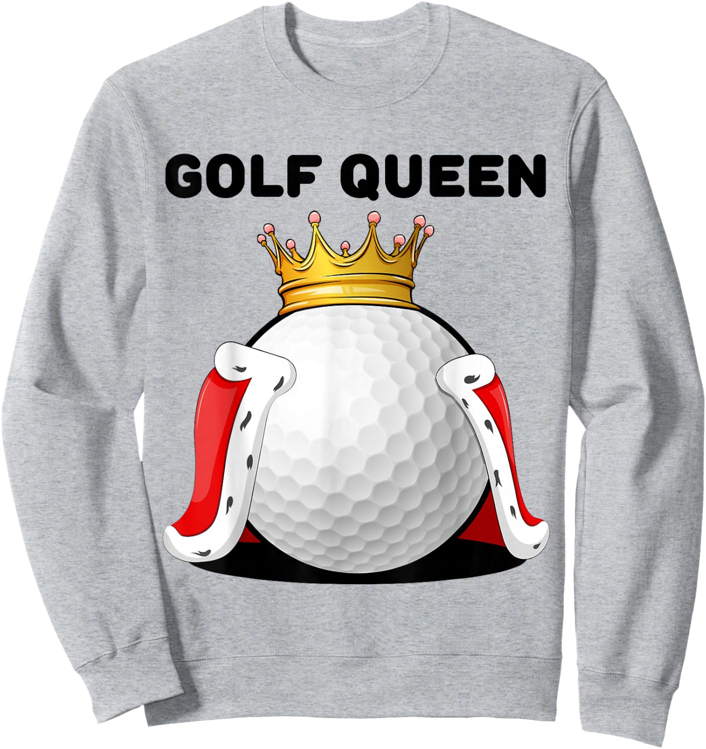 Golf Queen | Golf Player Shirt | Golfer Girls Golf Sweatshirt - Sweatshirt | Ash