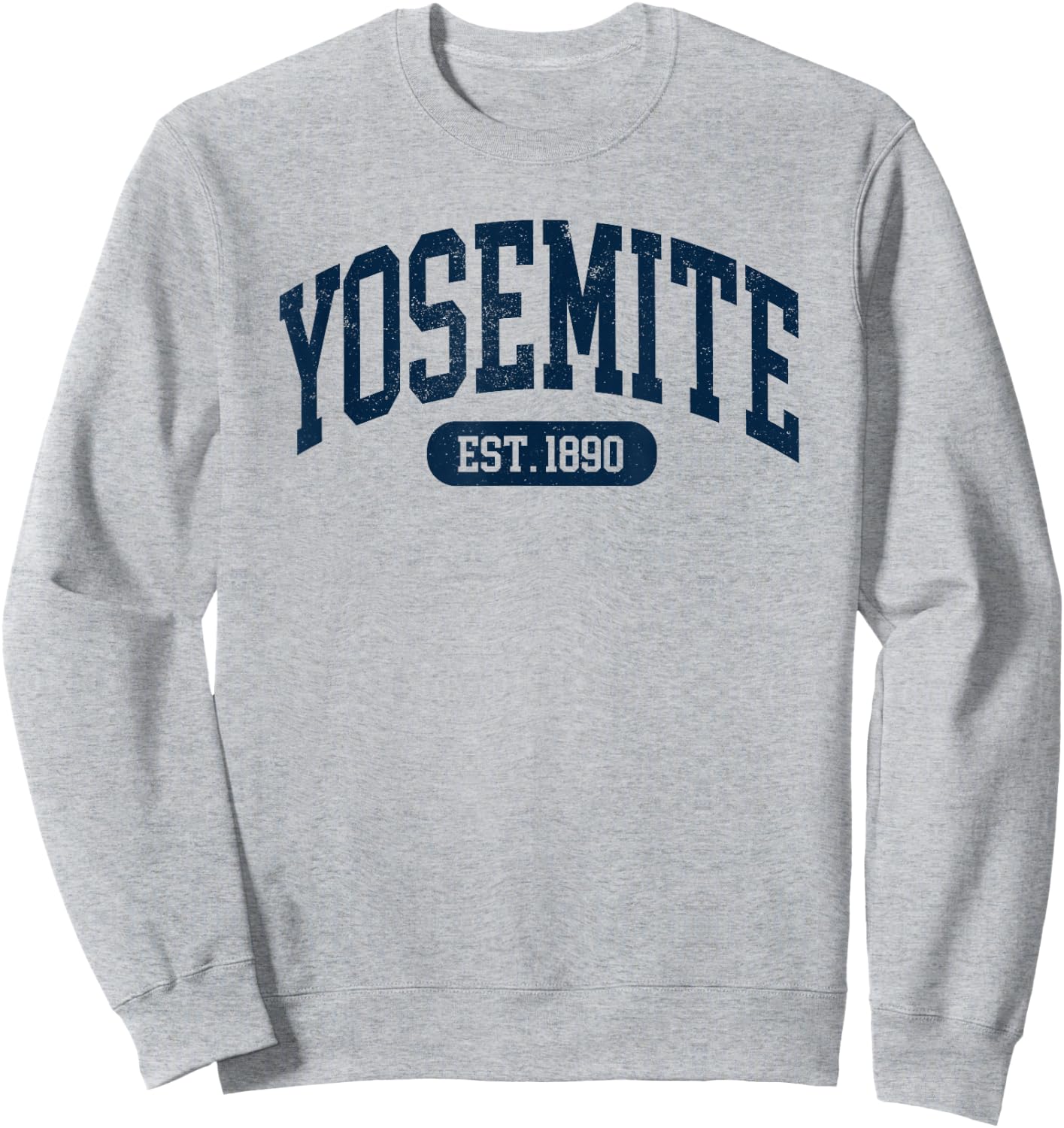 Vintage Yosemite Souvenir National Park Kids Sweatshirt - Sweatshirt | Ash
