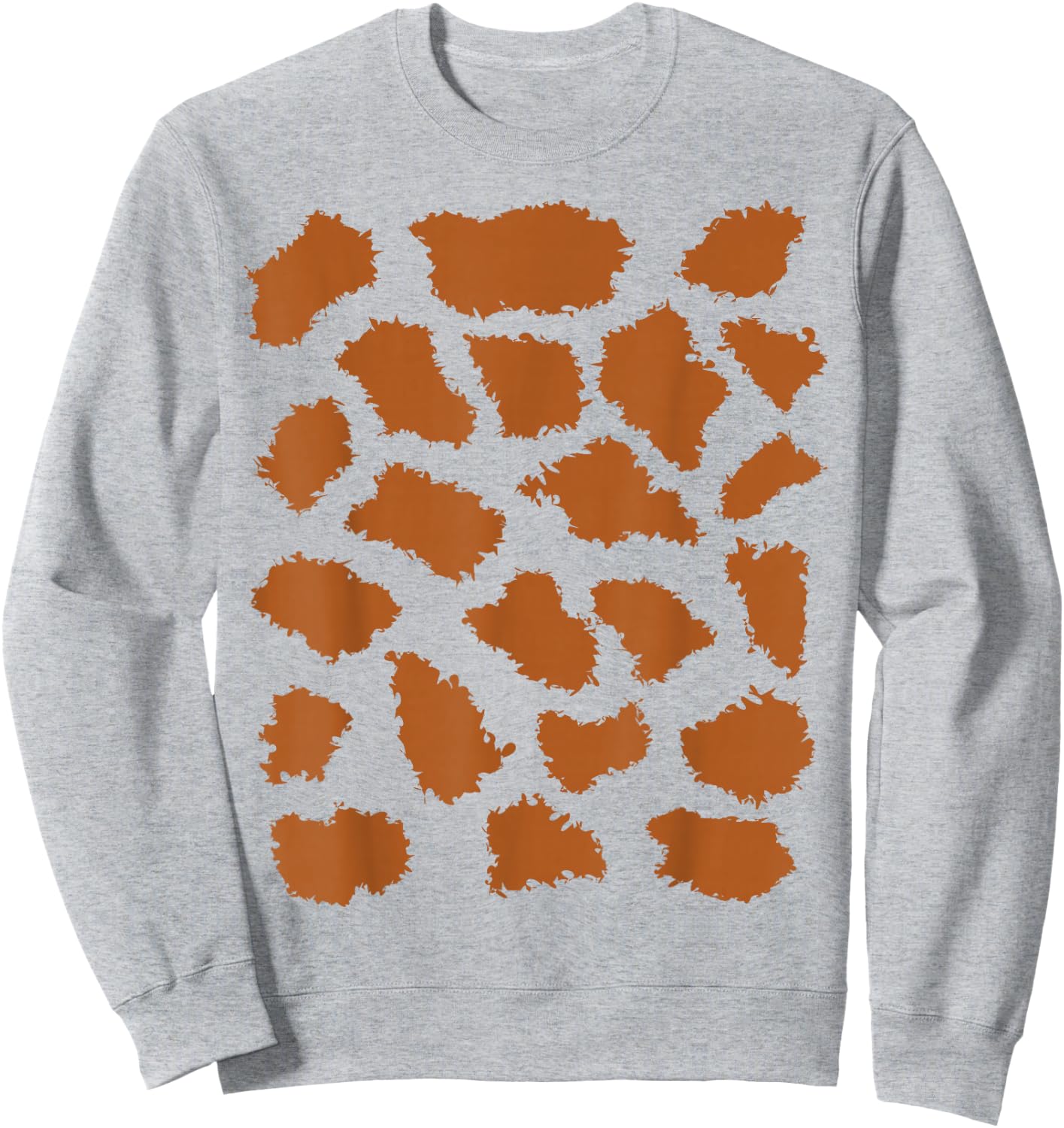 Giraffe Print Trick or Treat Animal Halloween Costume Sweatshirt - Sweatshirt | Ash