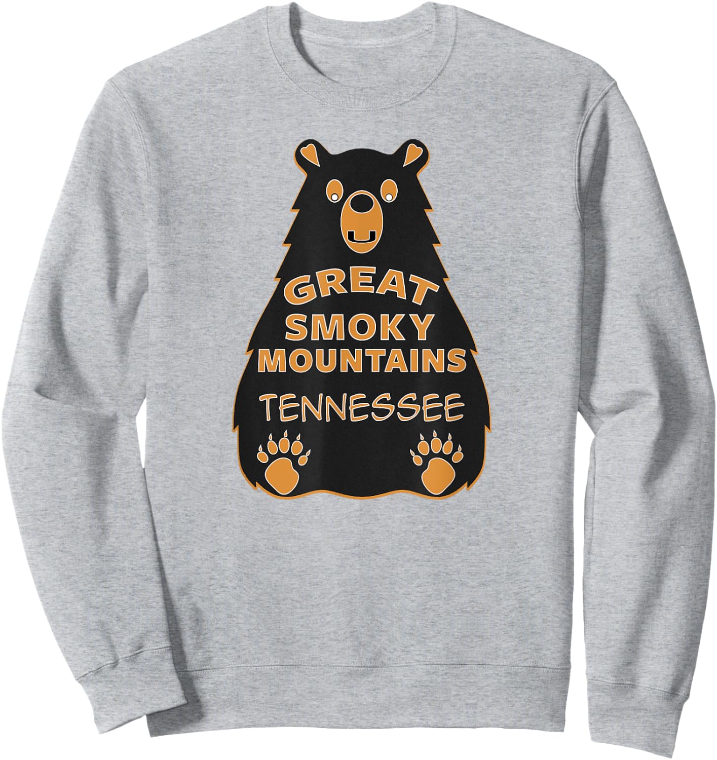 Great Smoky Mountains Tennessee National Park Sweatshirt - Sweatshirt | Ash
