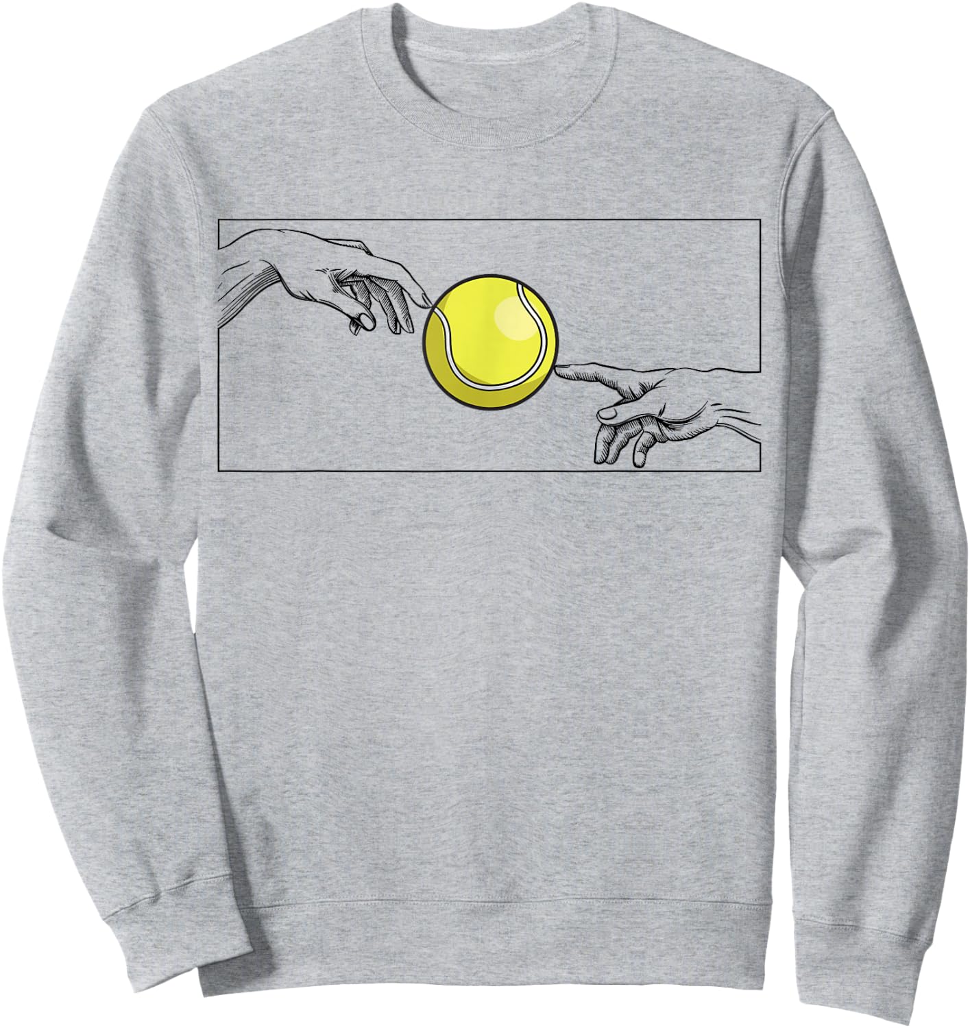 Tennis Ball for Tennis Players Tennis Player Tennis Sweatshirt - Sweatshirt | Ash