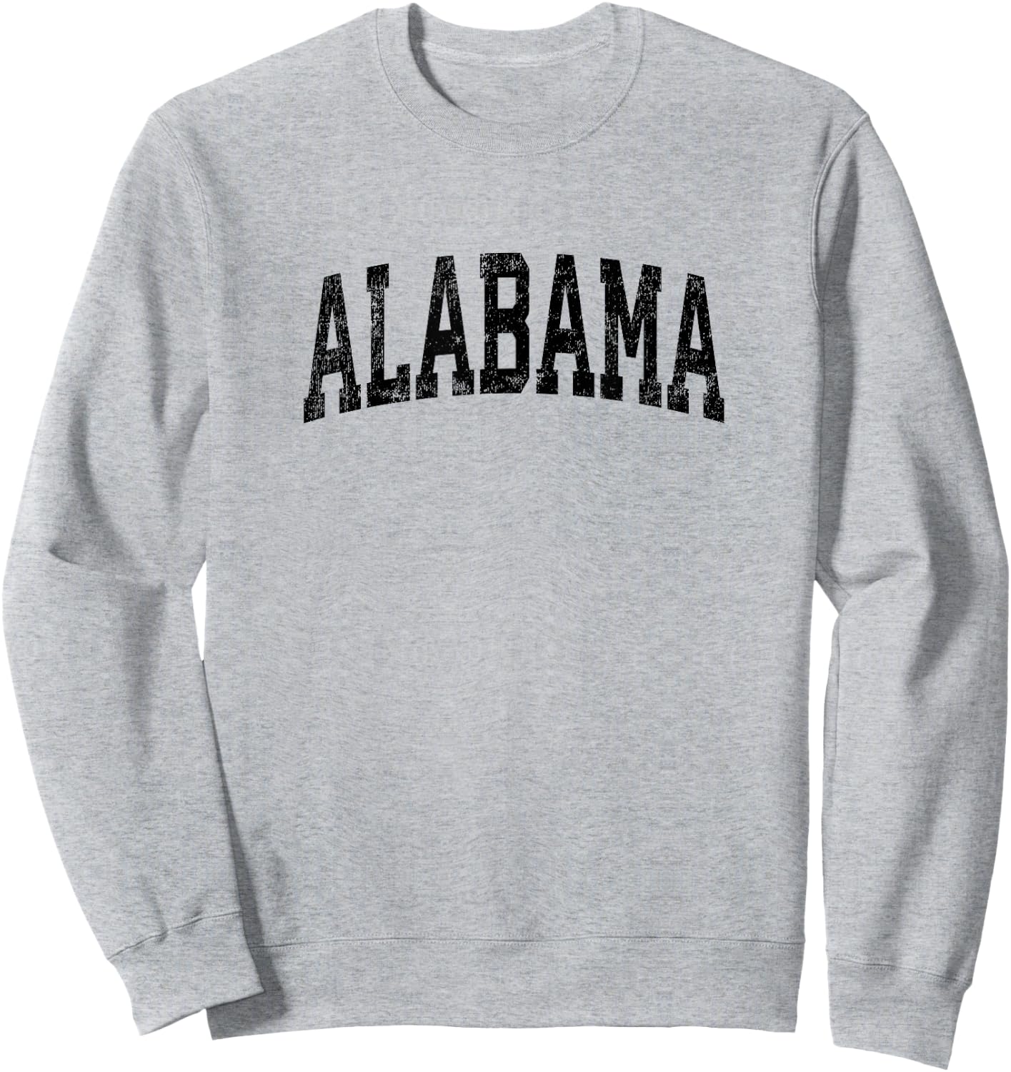 Alabama AL Vintage Athletic Sports Black Design Sweatshirt - Sweatshirt | Ash