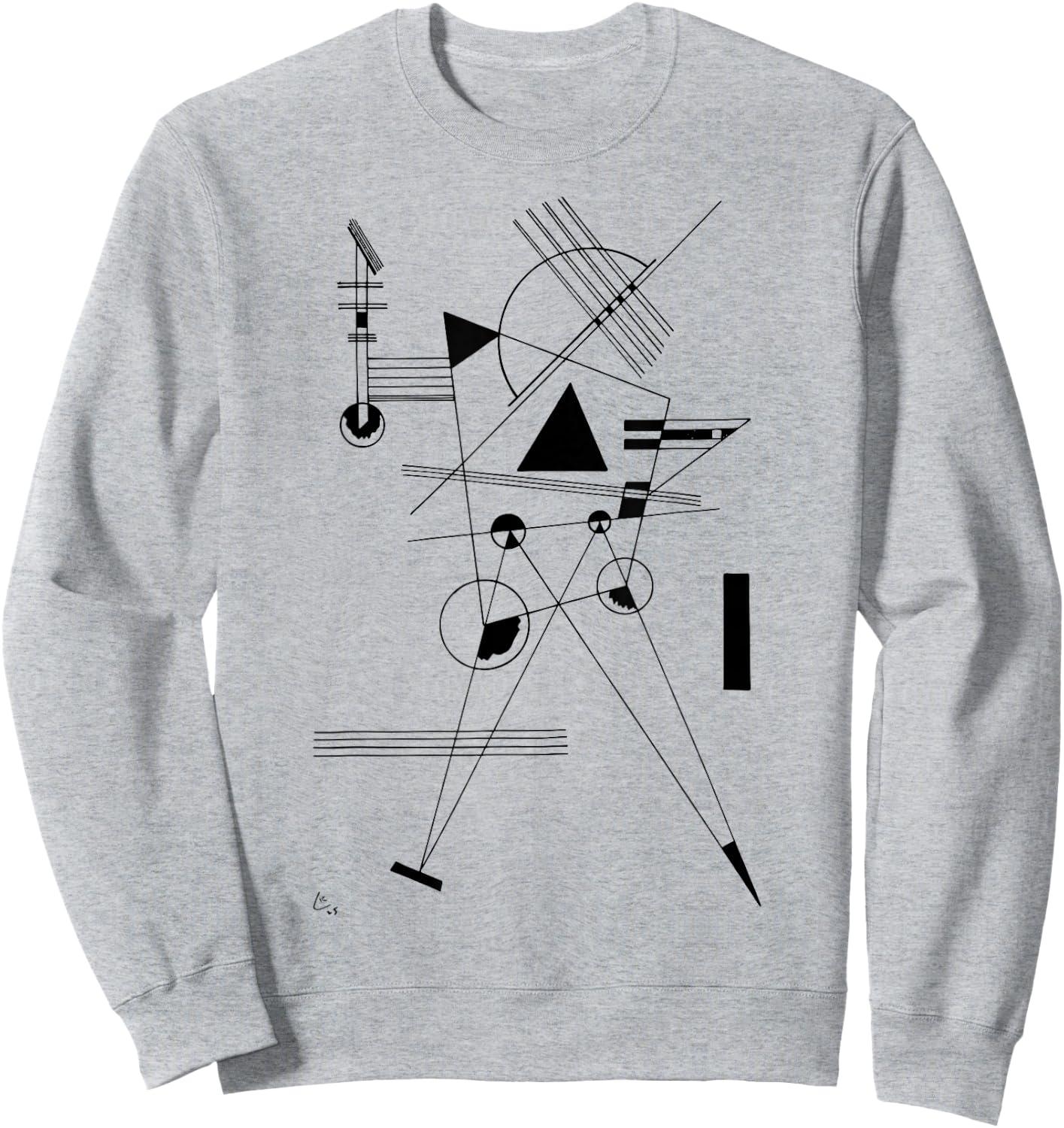 Kandinsky Drawing for Point and Line to Plane 1925 Artwork Sweatshirt - Sweatshirt | Ash