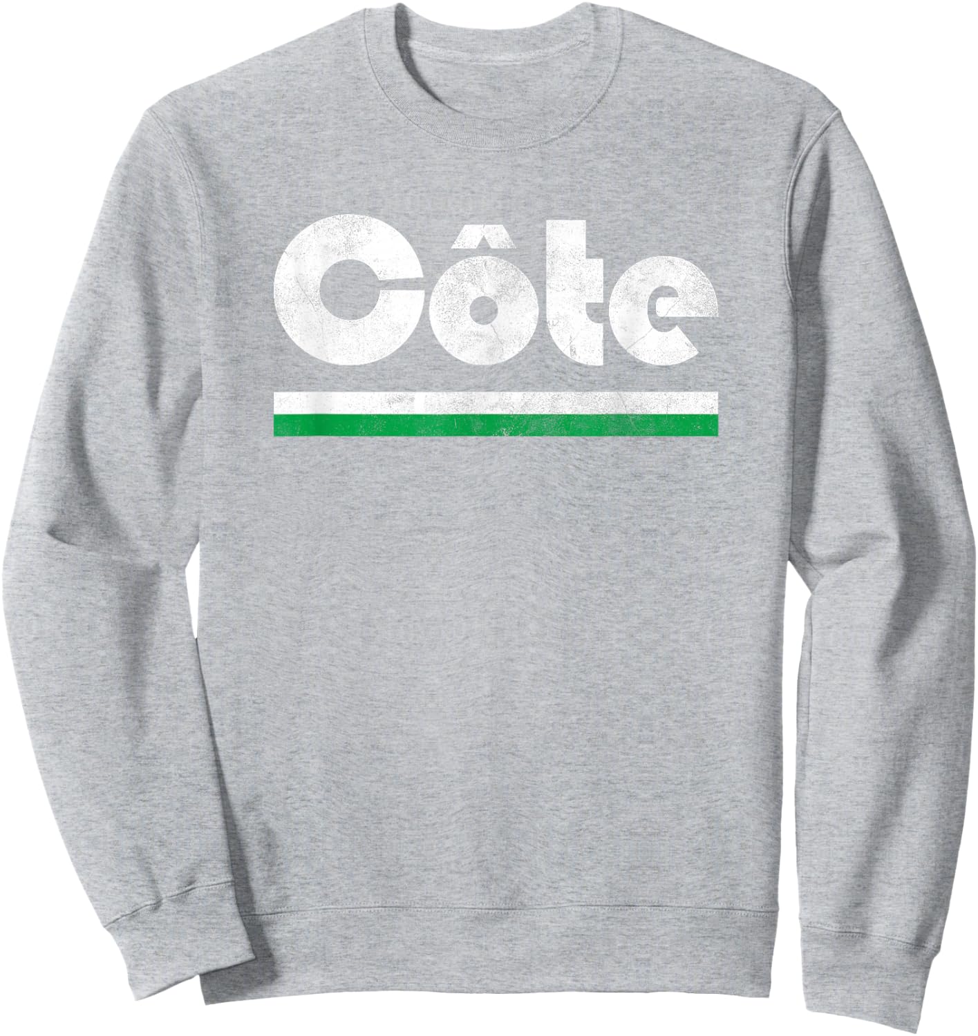 Ivory Coast Côte D'Ivoire Fan Retro Vintage Flag Sweatshirt - Sweatshirt | Ash