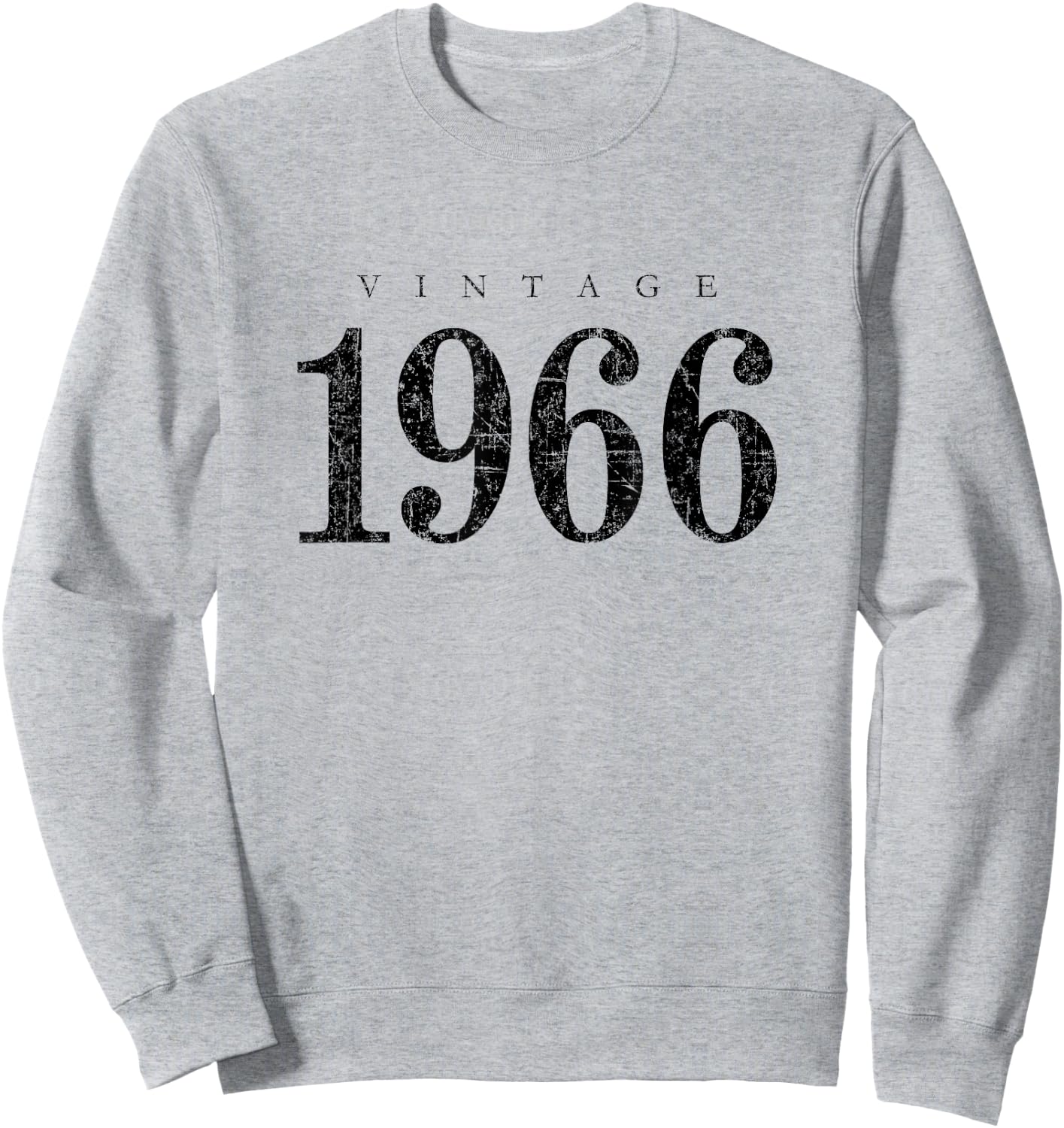 Vintage 1966 (Antique Black) 59 Birthday Gift Sweatshirt - Sweatshirt | Ash