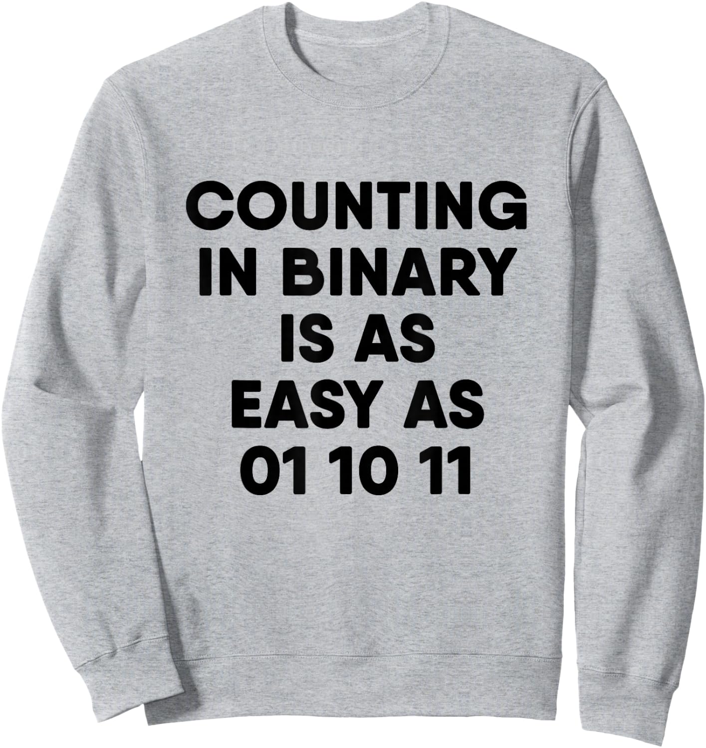 Computer Science Counting in Binary Sweatshirt - Sweatshirt | Ash