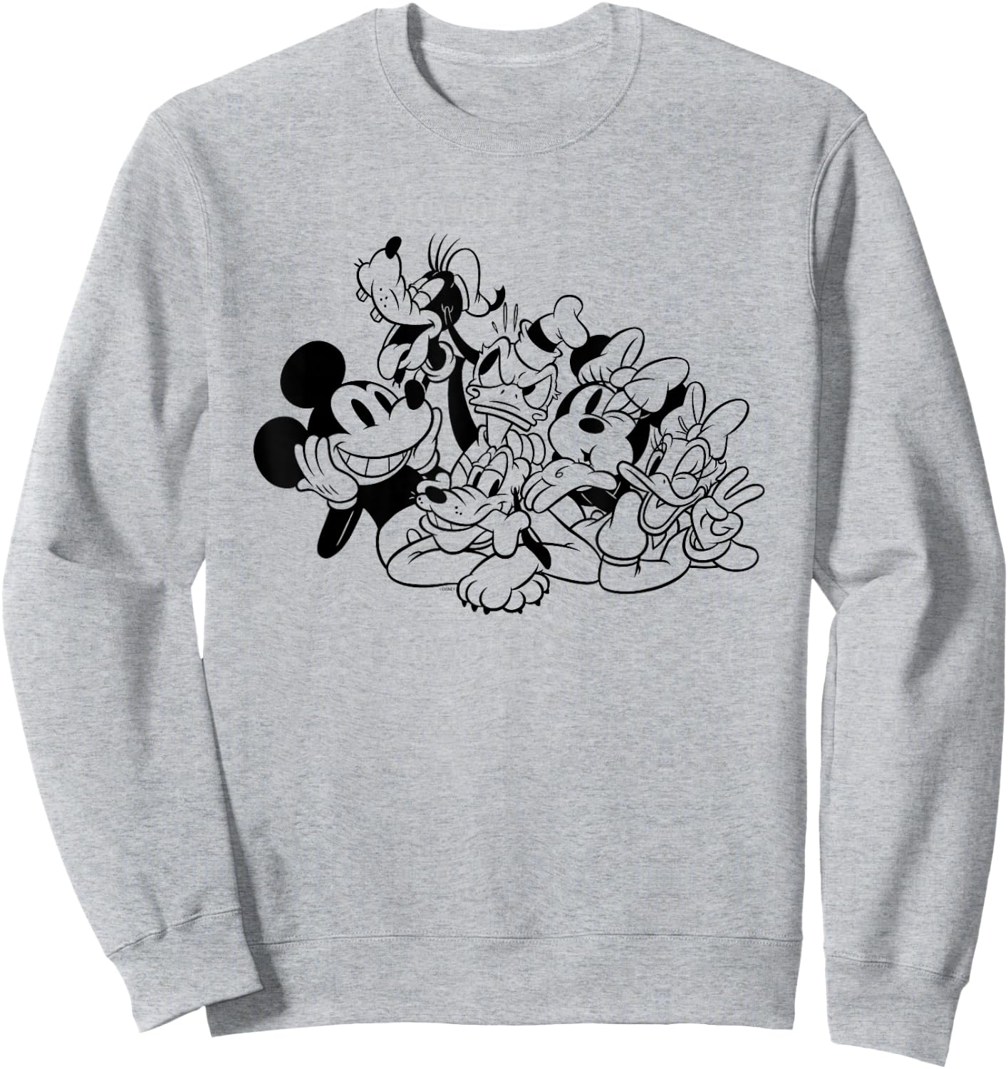 Disney Mickey and Friends Colouring Book Sweatshirt - Sweatshirt | Ash