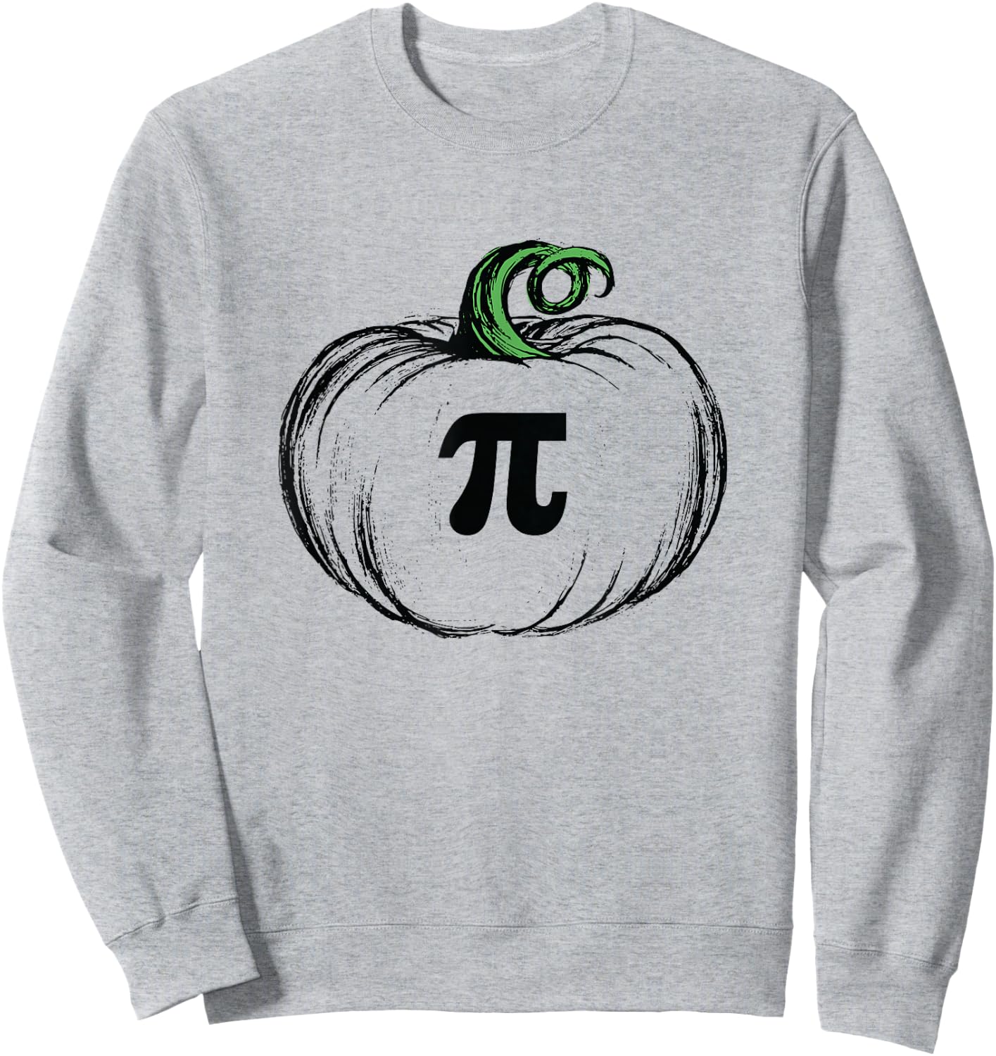 Pumpkin Pie Math Funny Halloween Thanksgiving Pi Day Sweatshirt - Sweatshirt | Ash