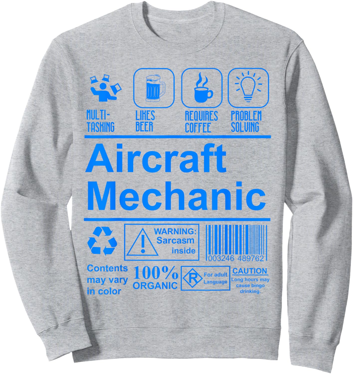 Aircraft Mechanic Shirt | Cute Aircraft Work Wear Gift Sweatshirt - Sweatshirt | Ash