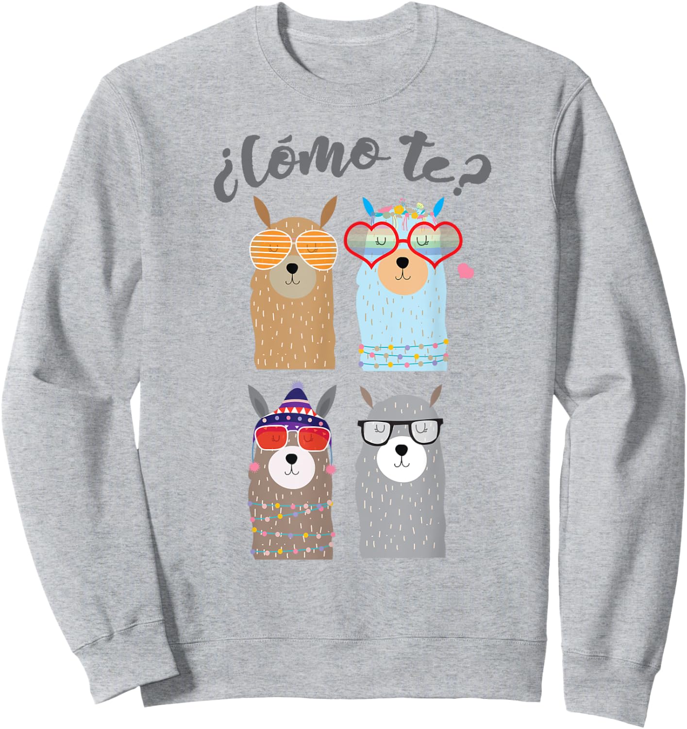 Como te llamas? Funny Bilingual Spanish Teacher Sweatshirt - Sweatshirt | Ash