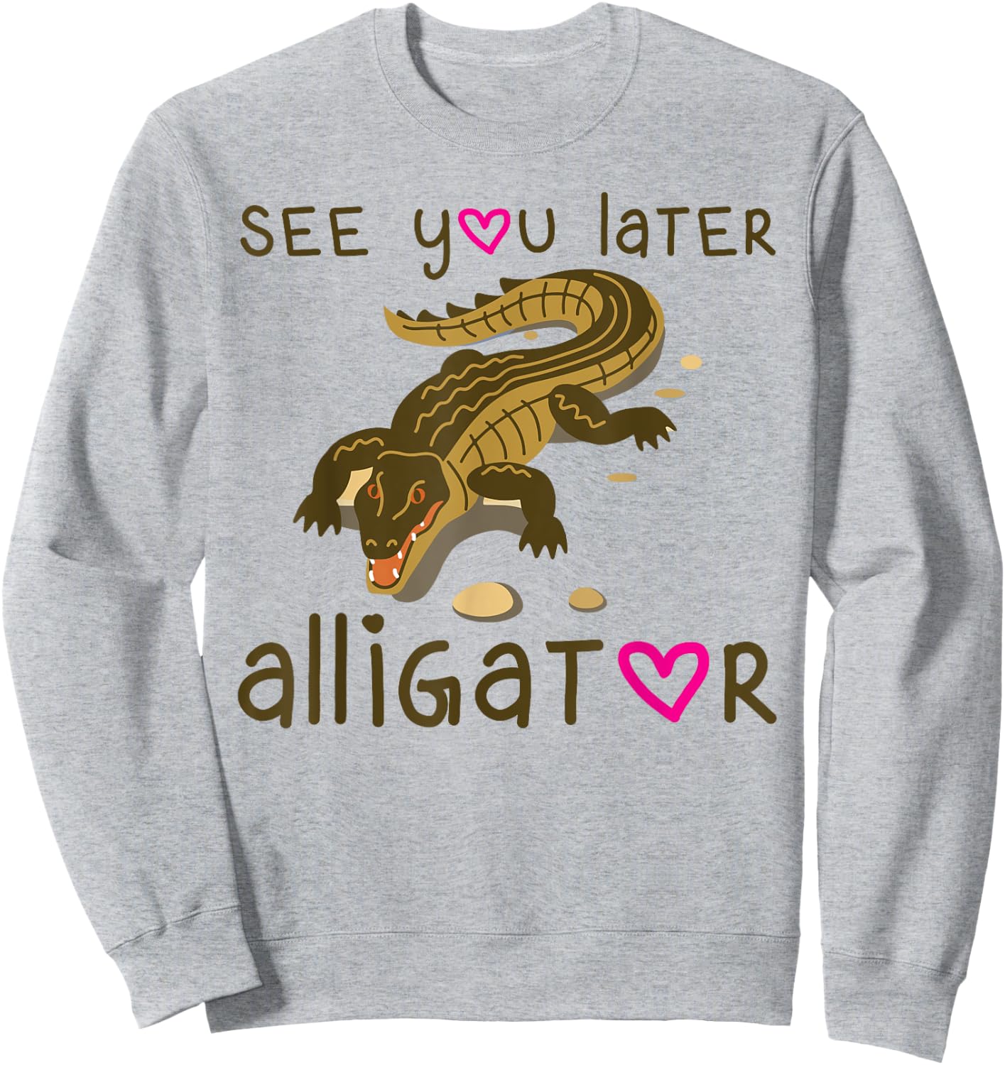 See You Later Alligator Shirt Kids Florida Gator Crocodile Sweatshirt - Sweatshirt | Ash