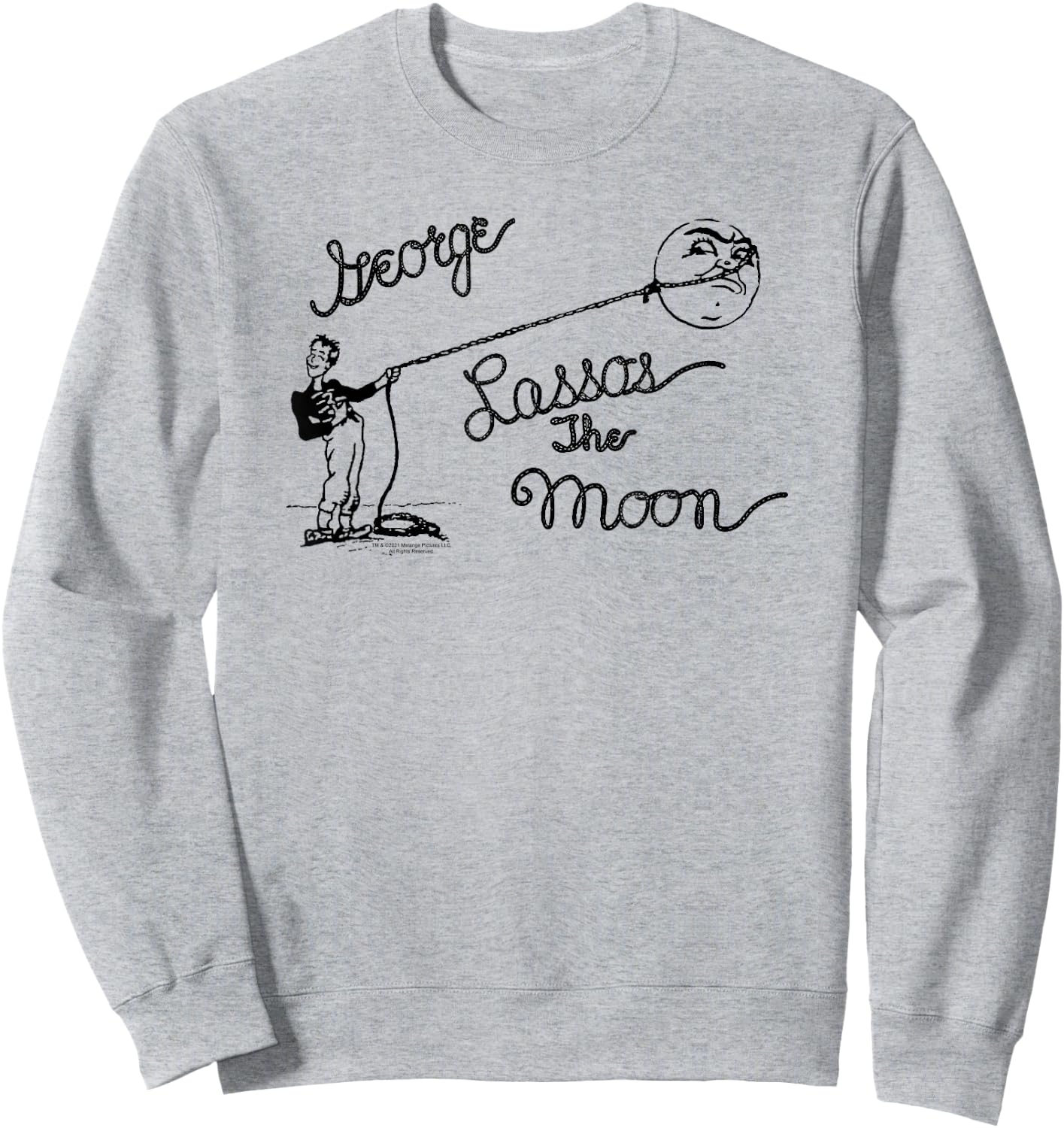 It's a Wonderful Life George Lassos the Moon Sweatshirt - Sweatshirt | Ash