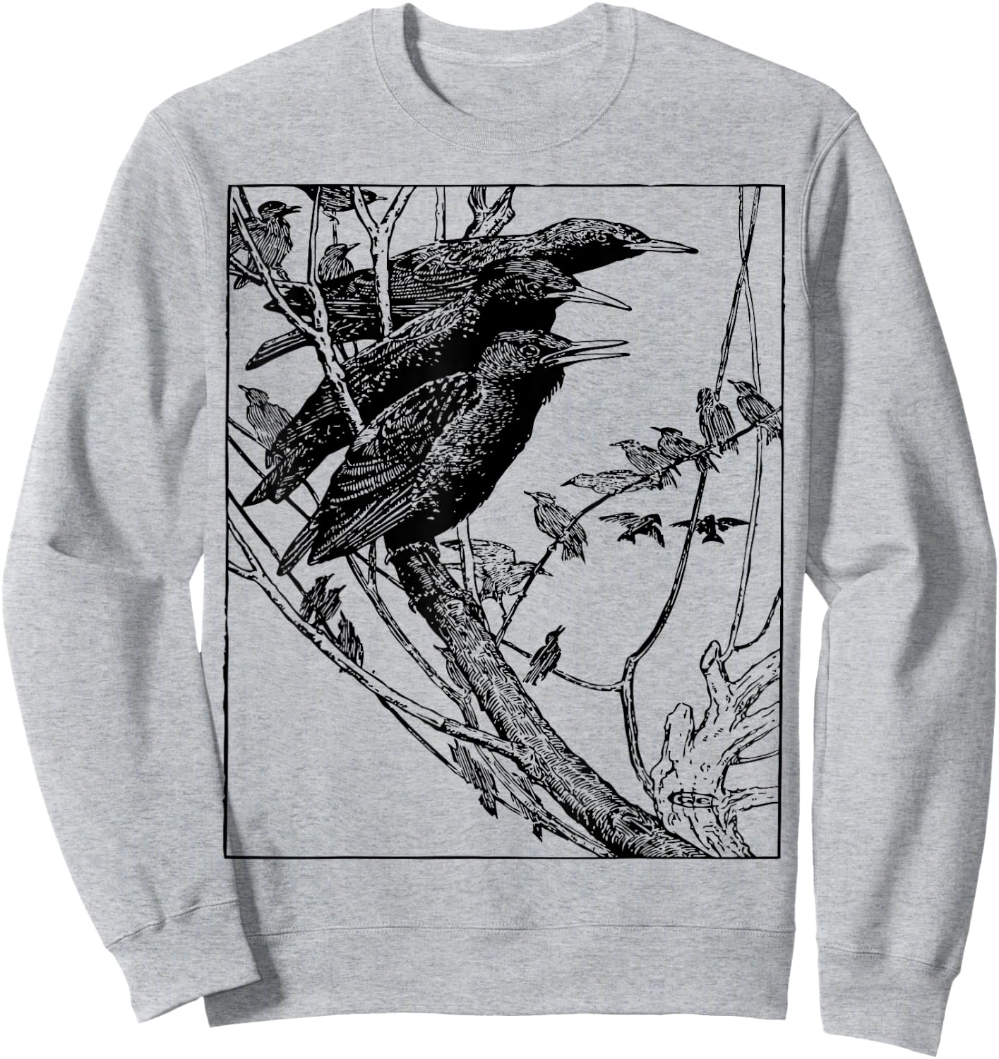 Starling Birds Birdwatcher Sweatshirt - Sweatshirt | Ash