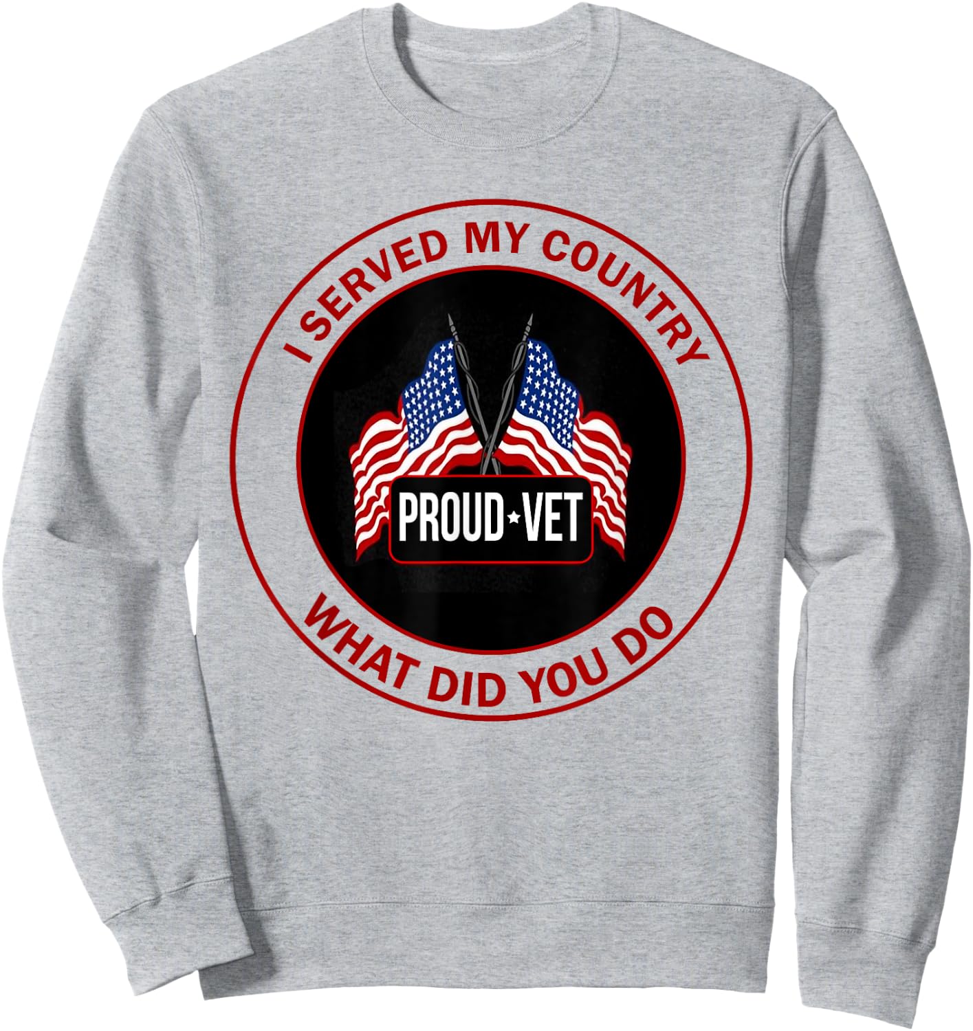 I Served My Country Veteran What Did You Do Sweatshirt - Sweatshirt | Ash