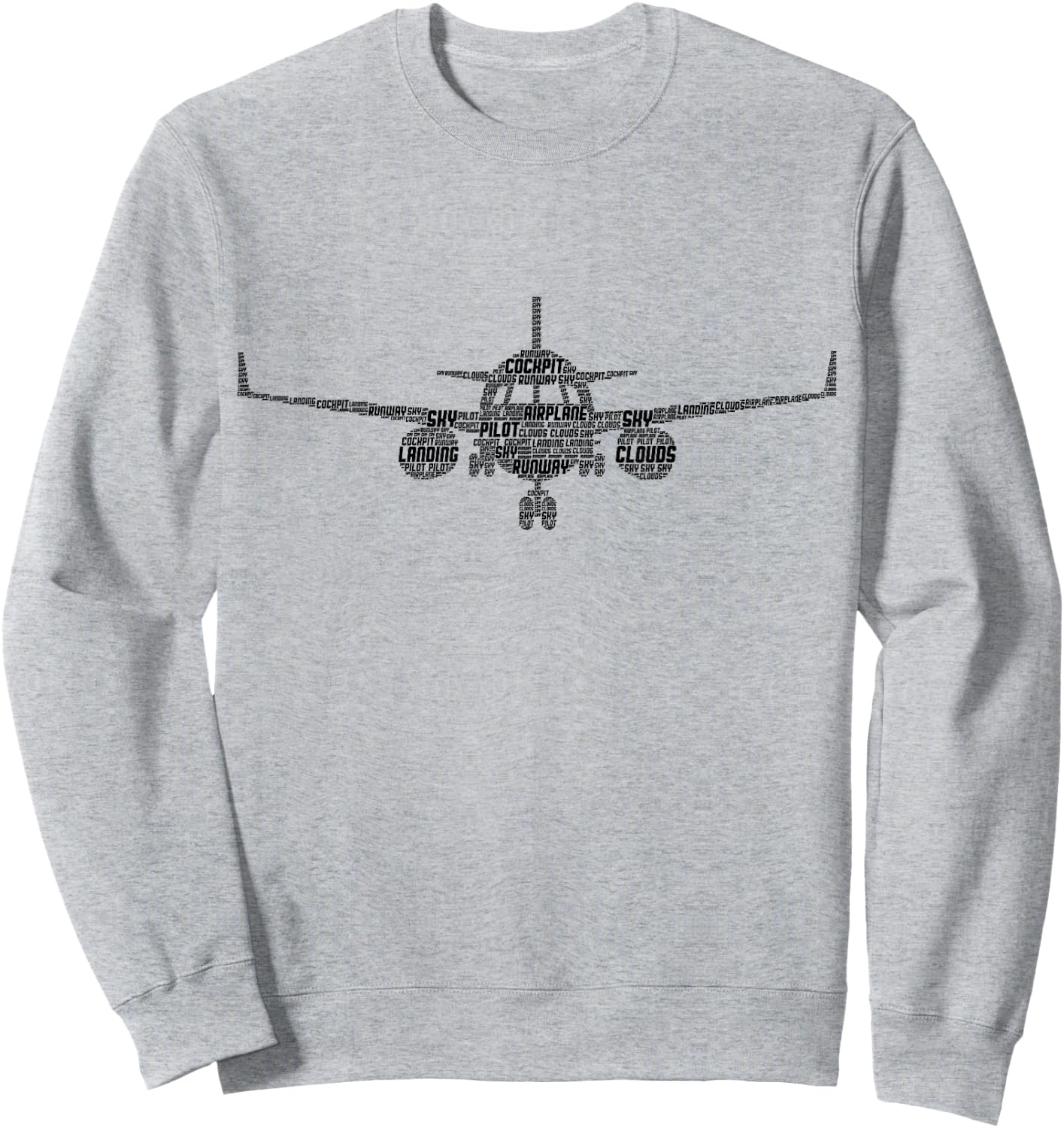Aeroplane Pilot Children Men Boys Sweatshirt - Sweatshirt | Ash