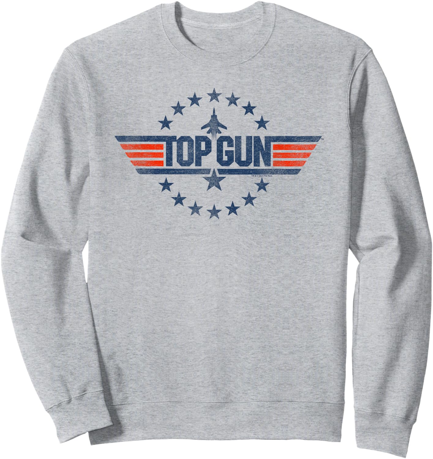 Top Gun Star Logo Sweatshirt - Sweatshirt | Ash