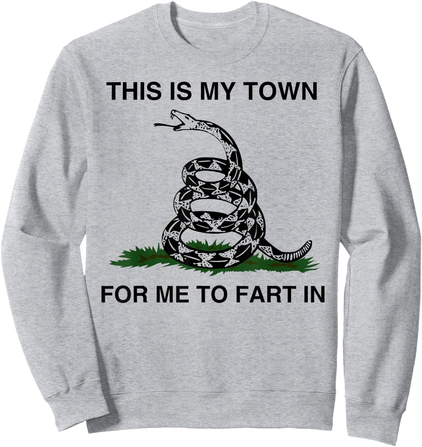 This Is My Town For Me To Fart In Apparel Sweatshirt - Sweatshirt | Ash